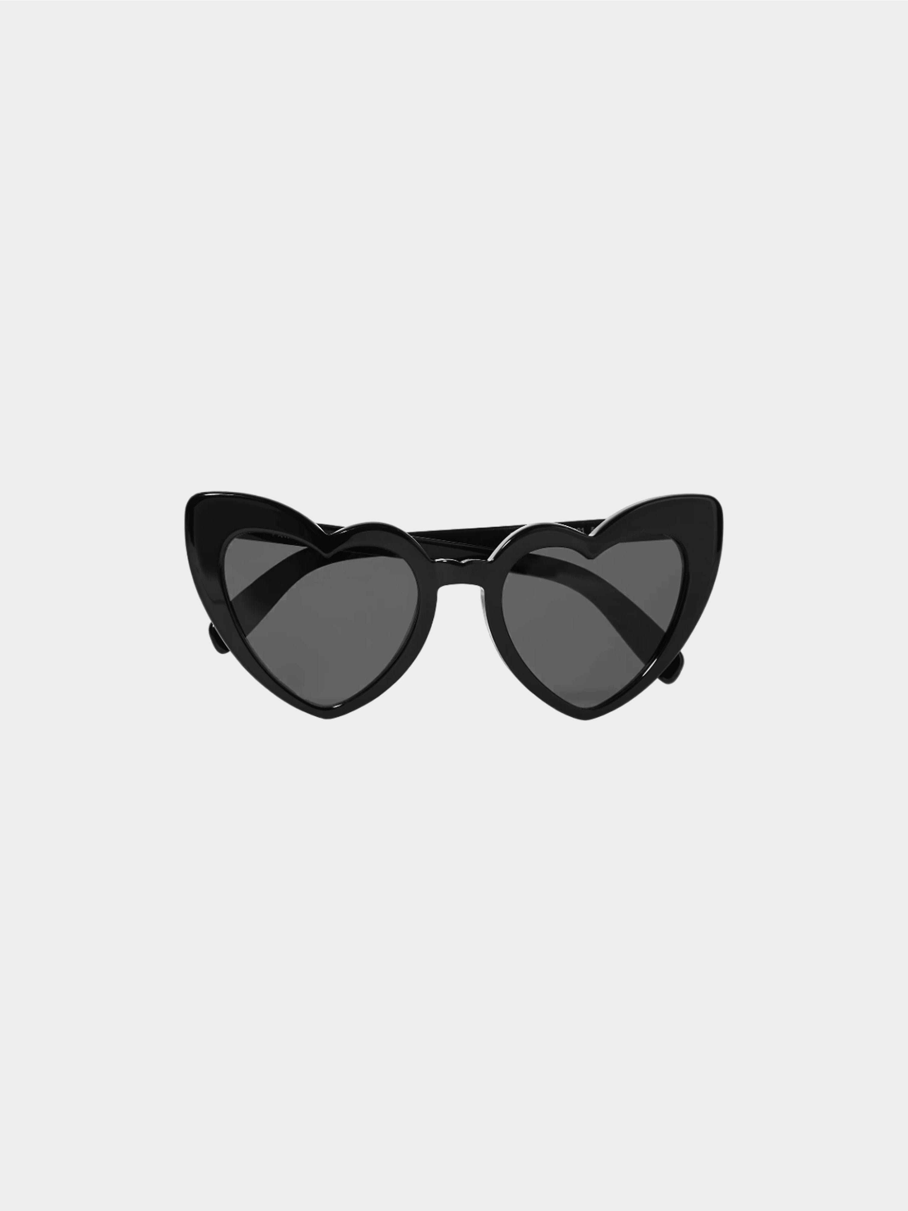 Yves Saint Laurent 2020s Black SL181 Loulou Heart Shape Sunglasses