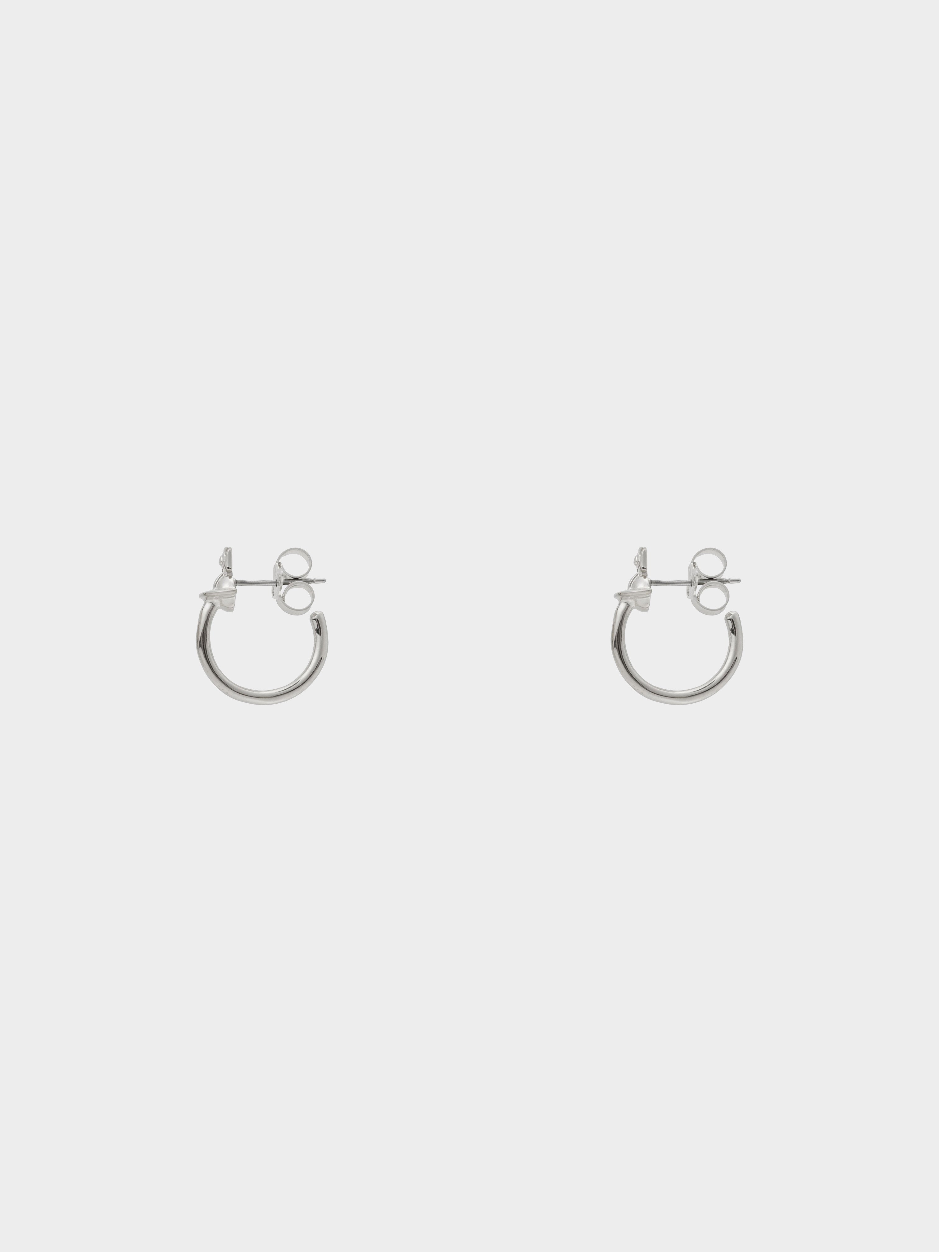 Vivienne Westwood 2020s Rhodium Vera Hoop Earrings