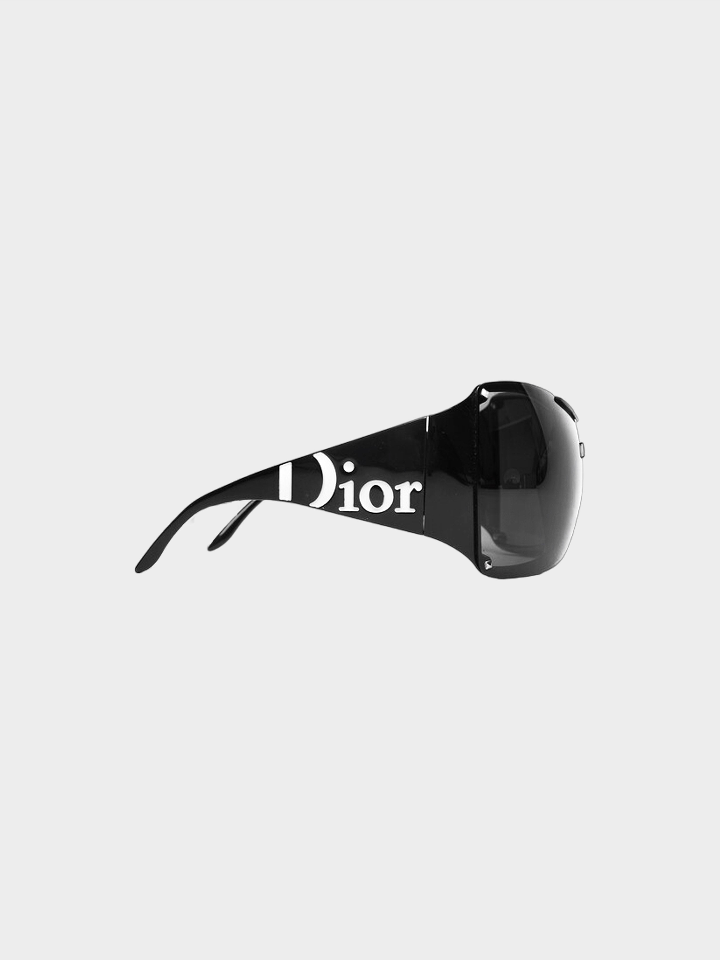 Christian Dior by John Galliano 2000s Black Overshine 2 Sunglasses