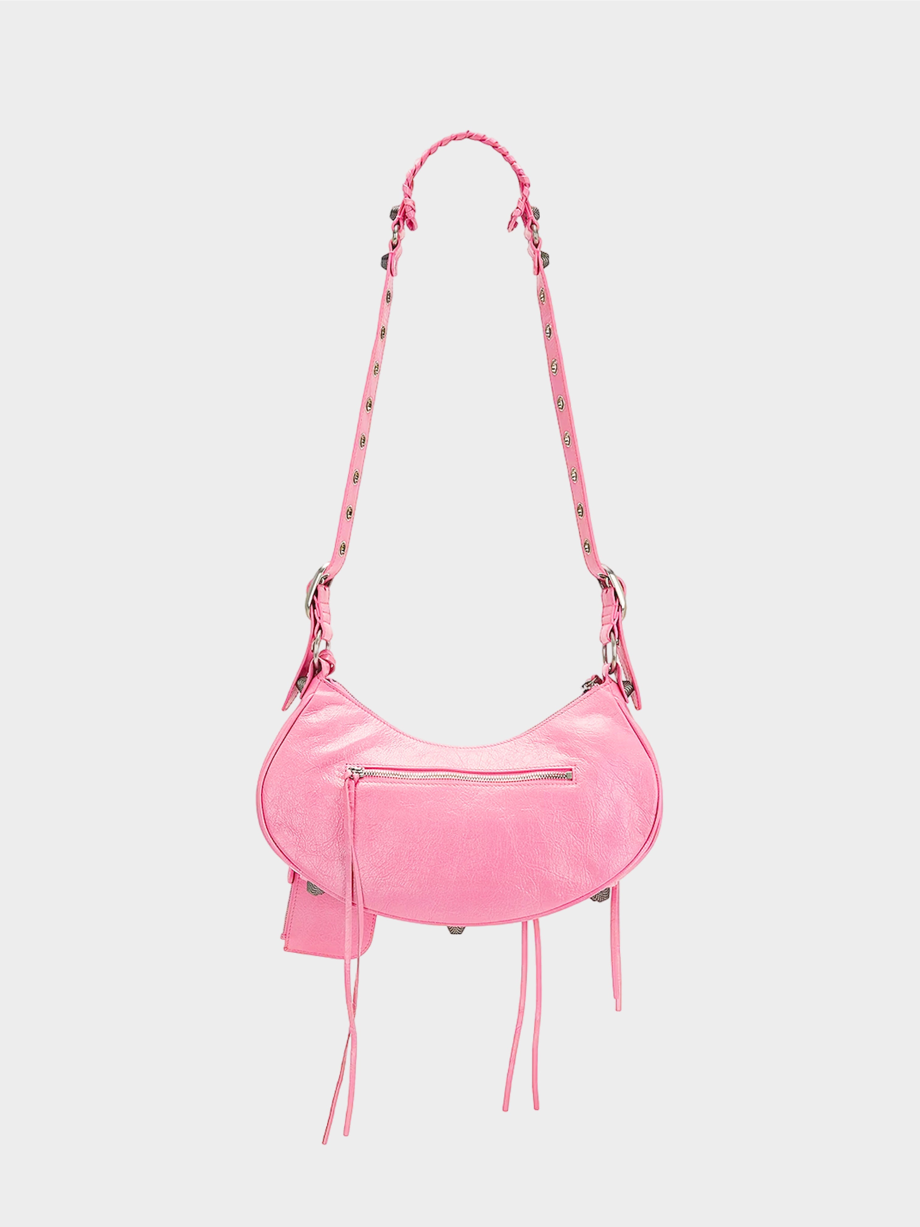 Balenciaga 2023 Pink Le Cagole XS Shoulder Bag