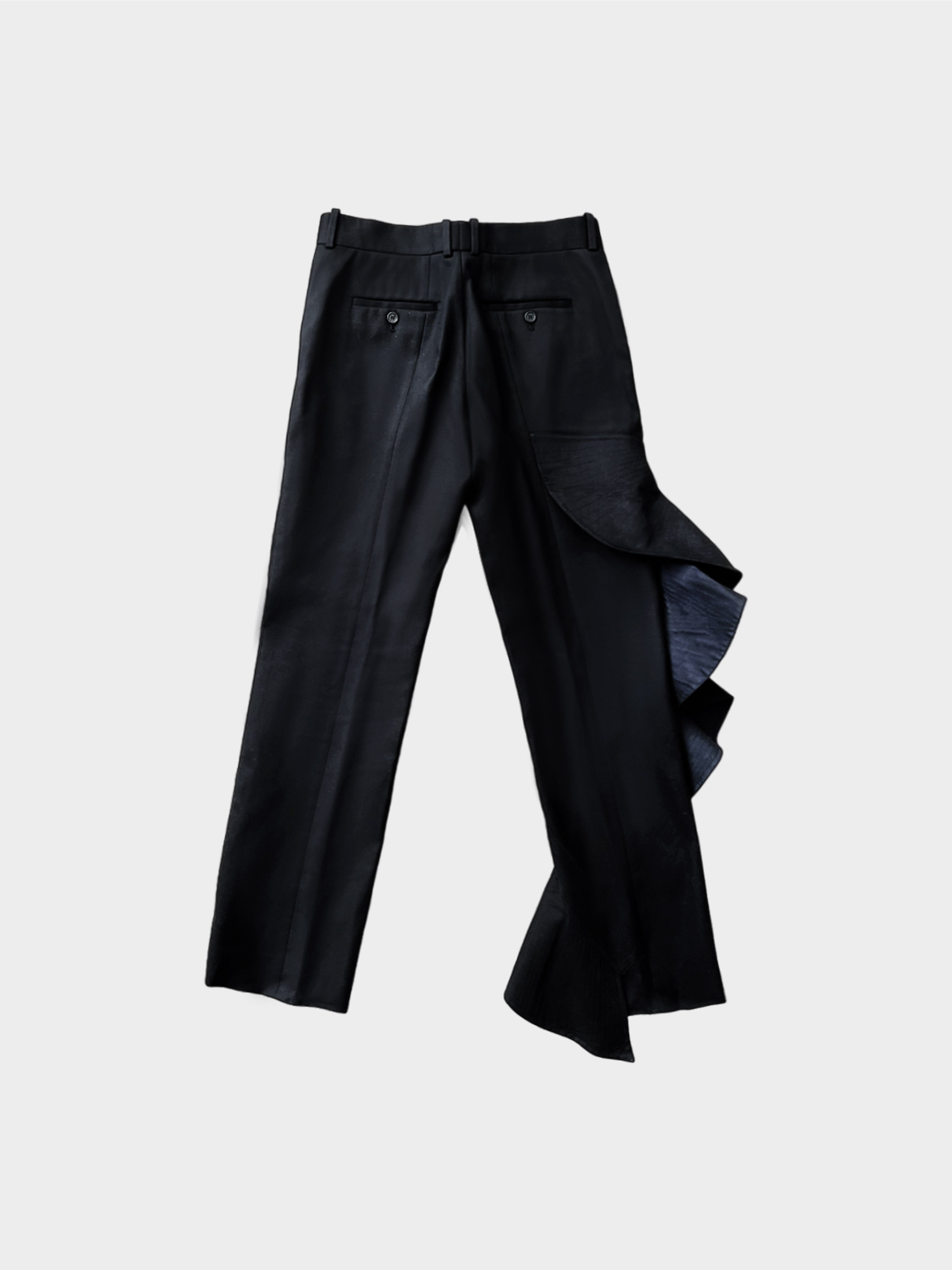 Céline by Phoebe Philo 2010s Ruffle Detail Trousers · INTO