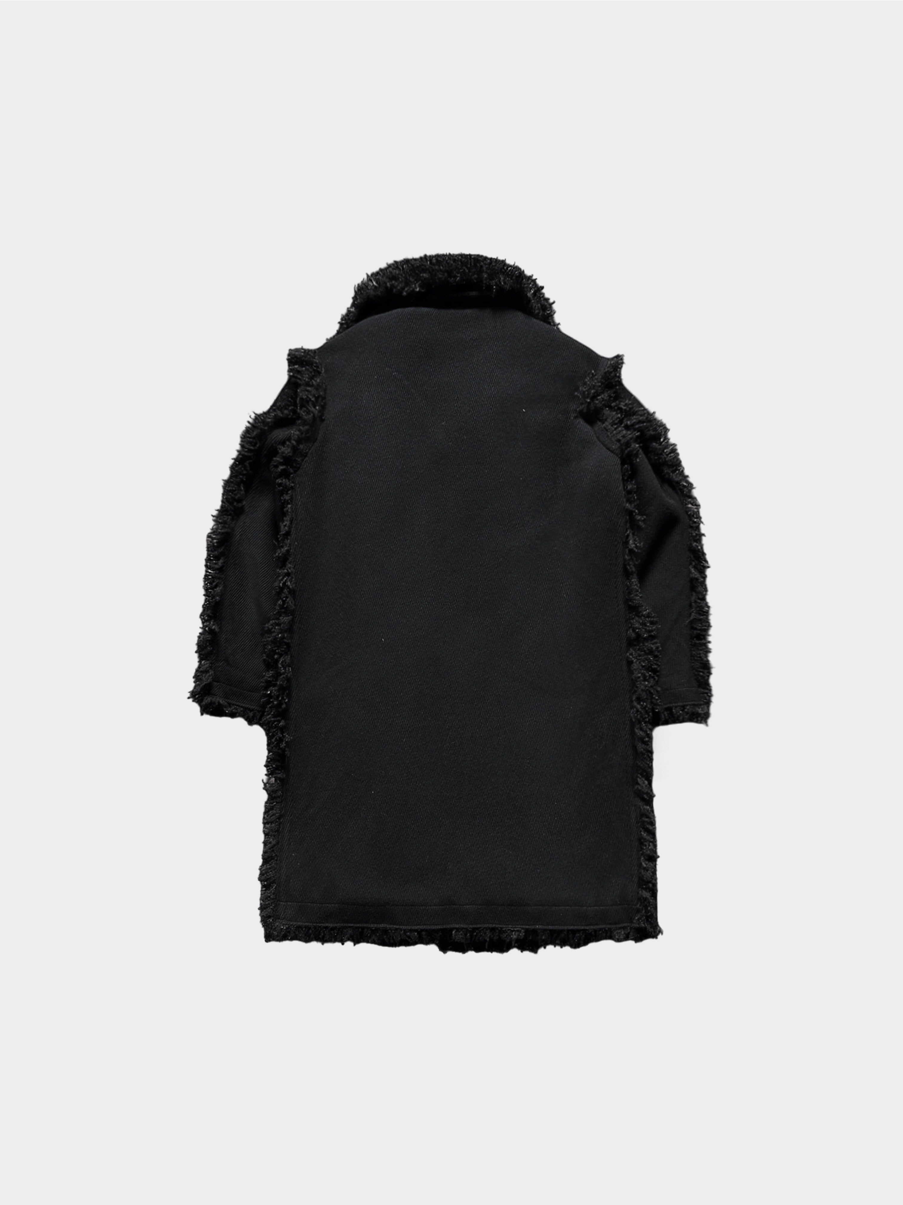 Yohji Yamamoto FW 2013 Pour Homme Black Loop Fur Coat