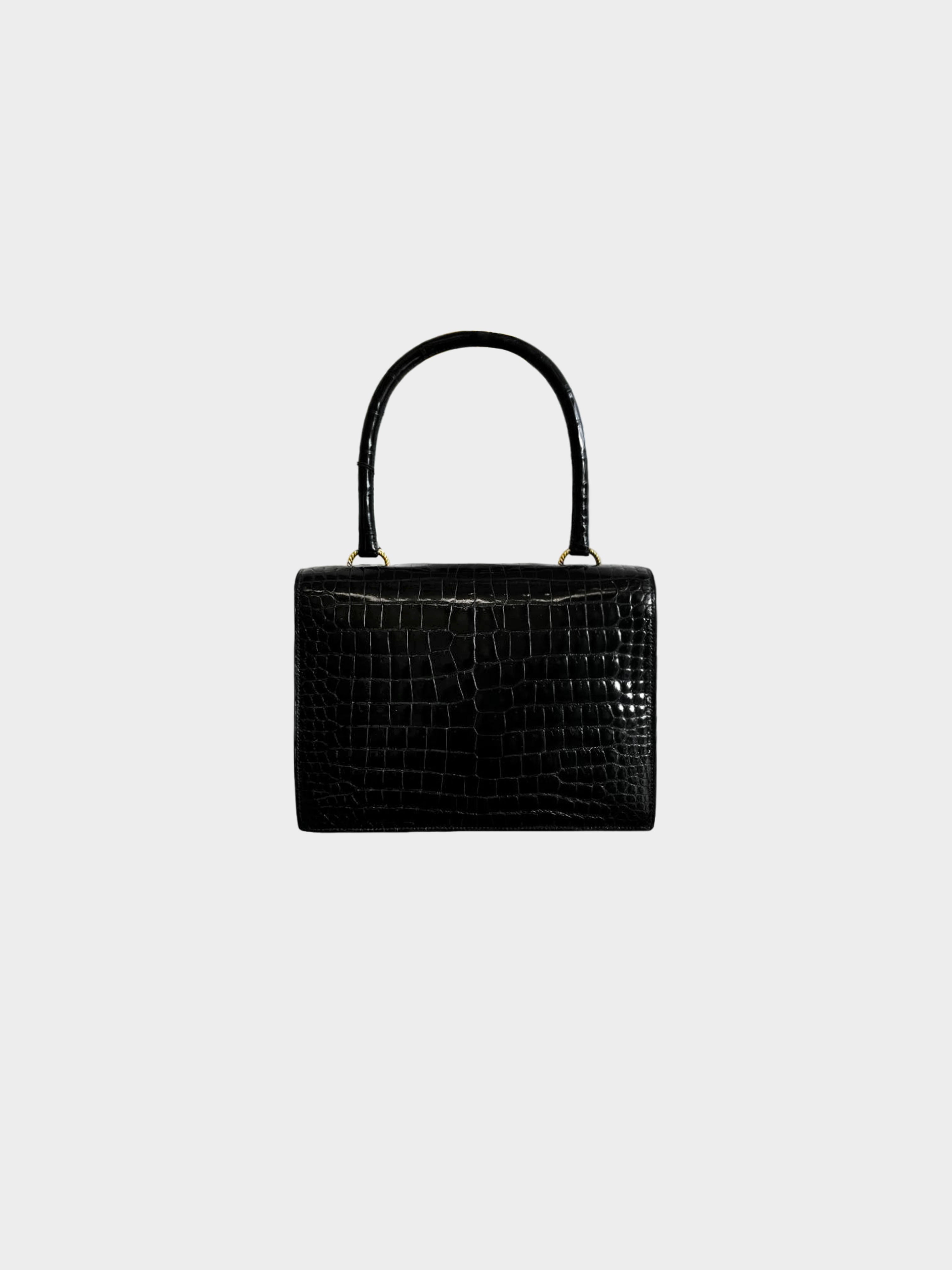 Hermès 1960s Black Sac Vasco Handbag