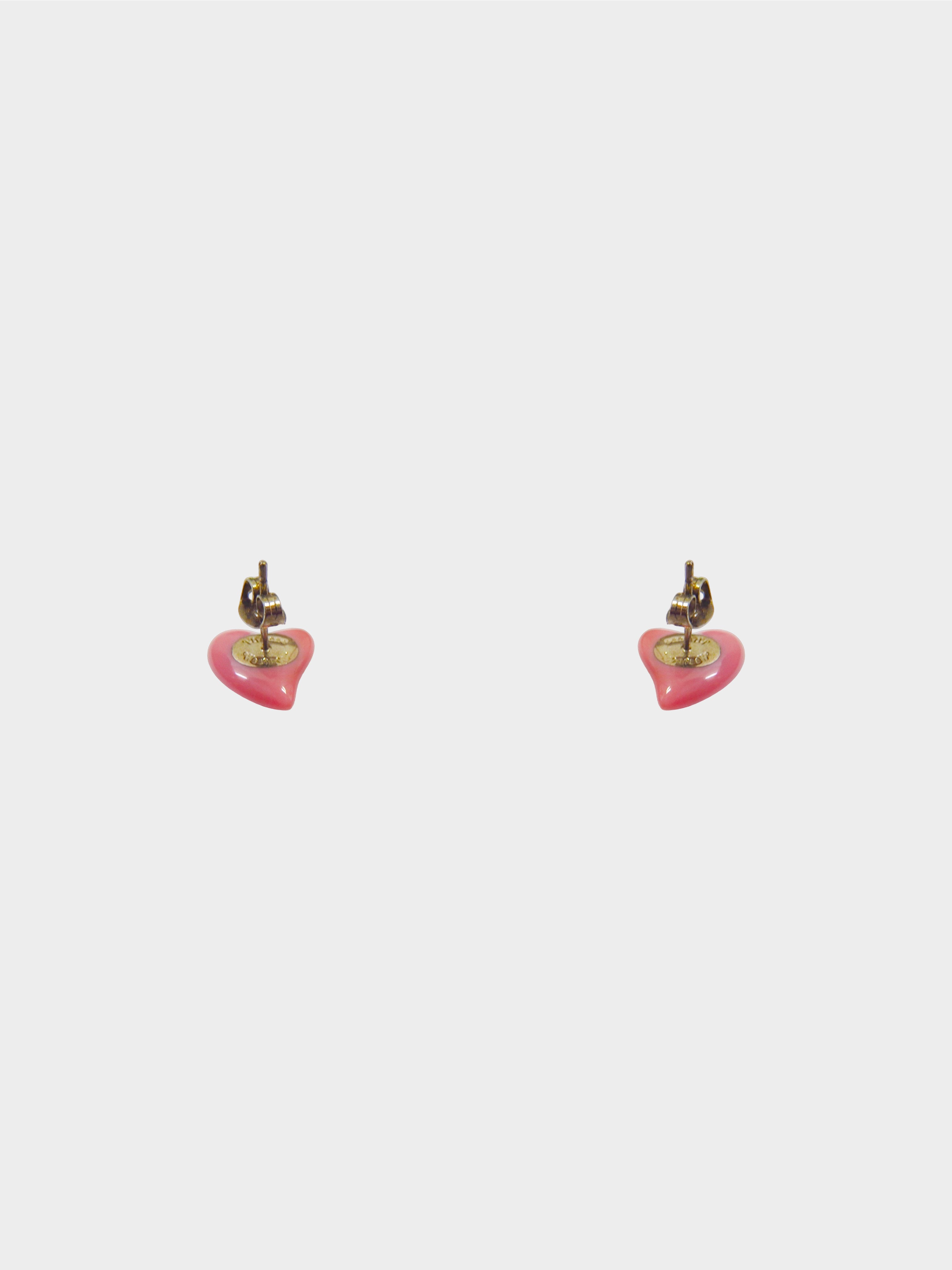 Vivienne Westwood 2000s Pink Orb Heart Earrings