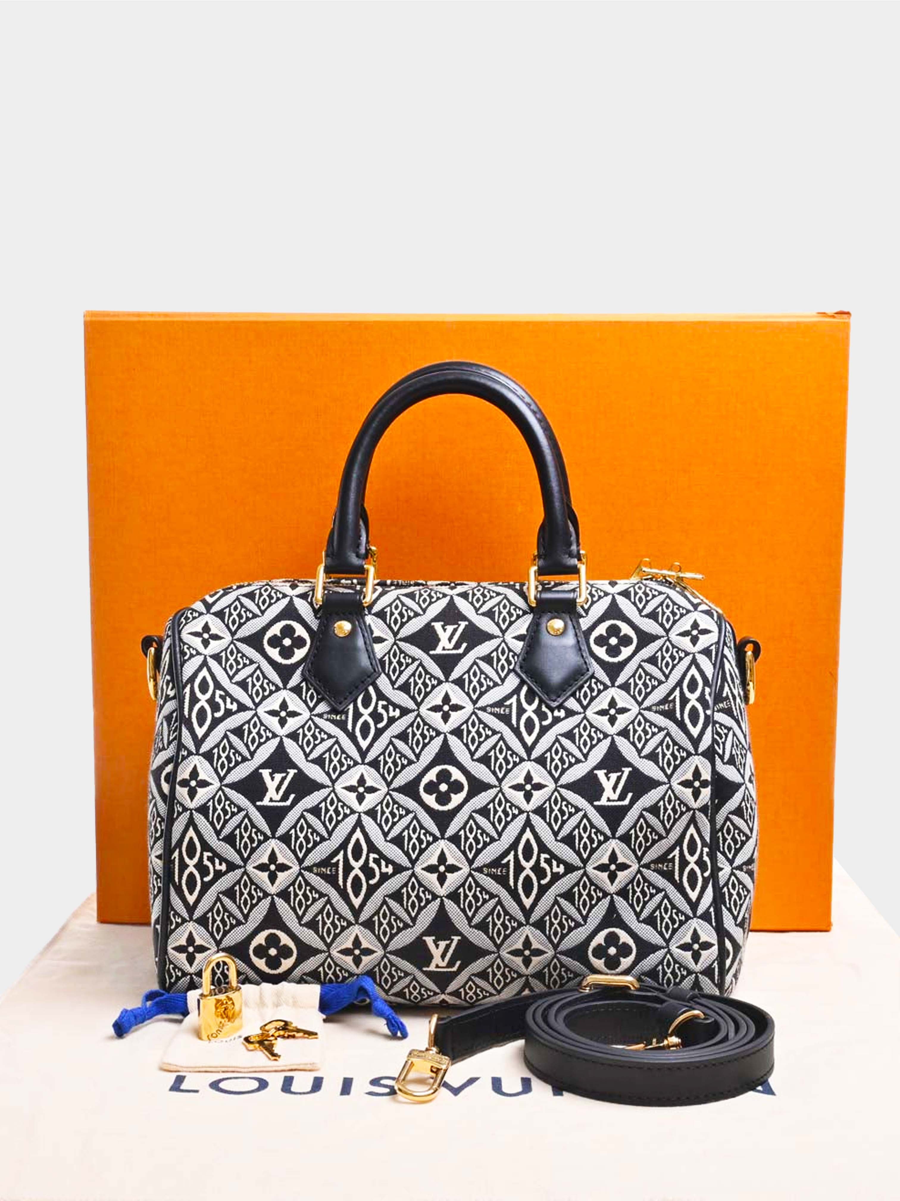Louis Vuitton 2021 Jacquard Since 1854 Speedy Bandouliere 25 2-Way Handbag
