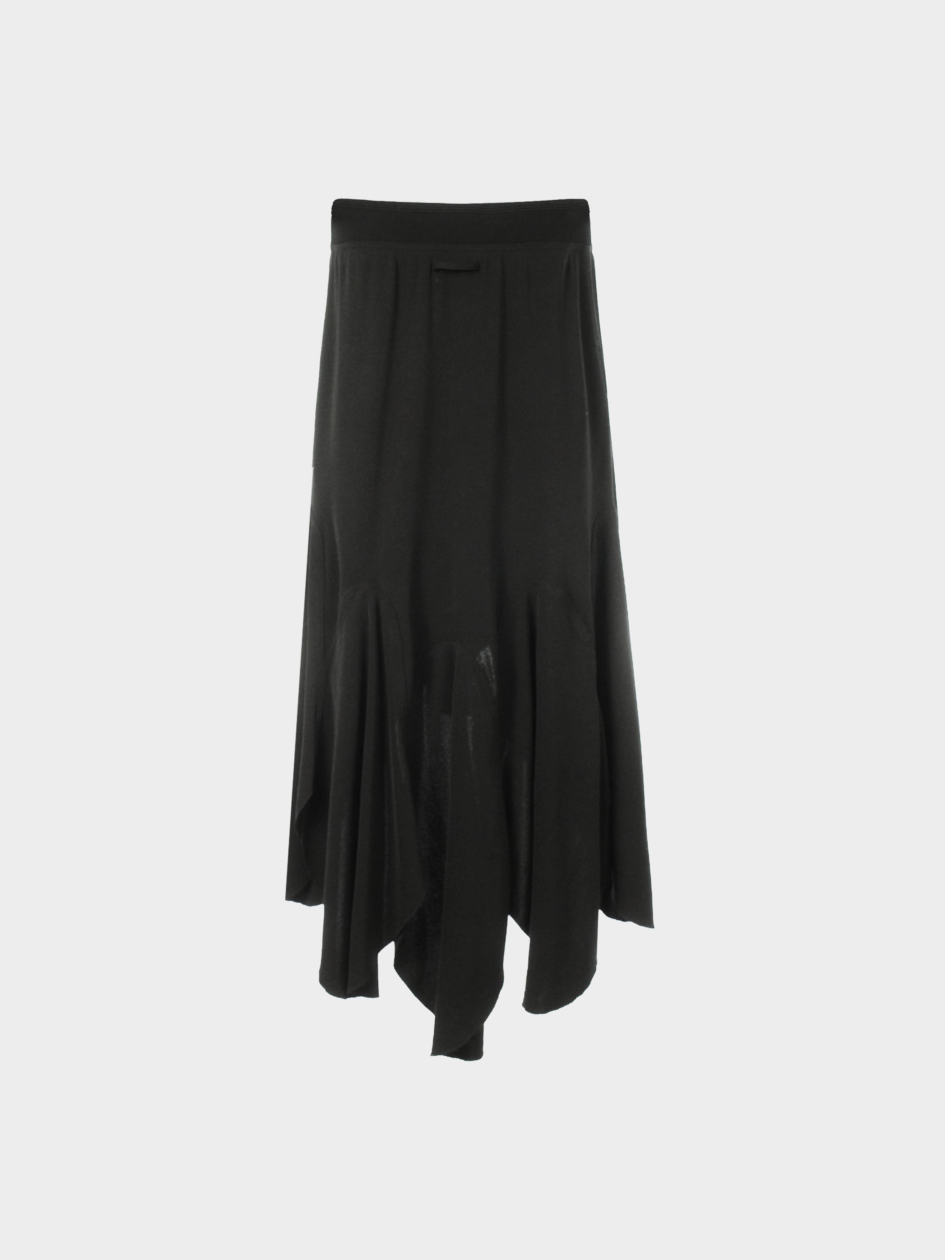 Jean Paul Gaultier 1990s Femme Black Flare Skirt