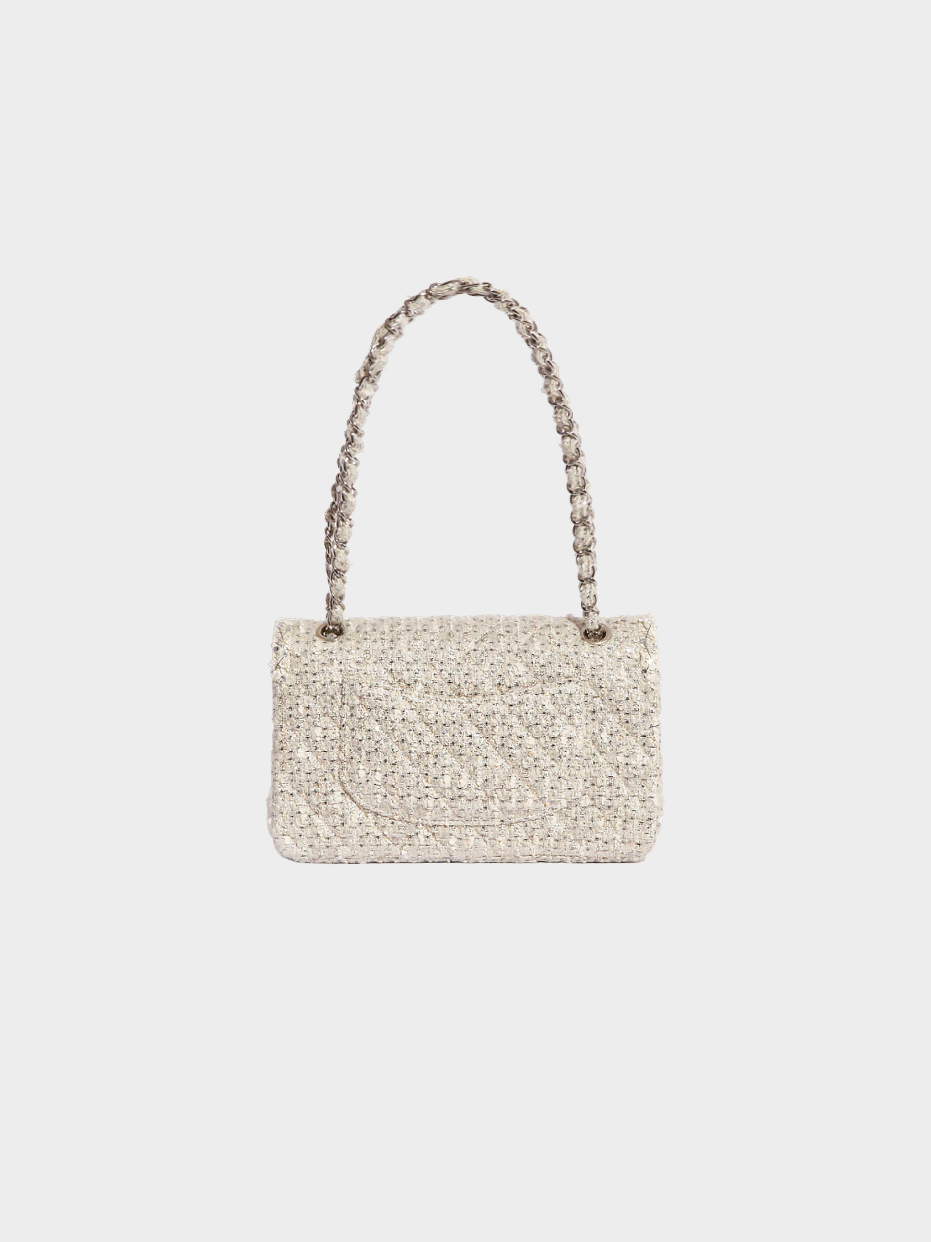 Chanel Couture SS 2014 Beige Fantasy Tweed Flap Bag