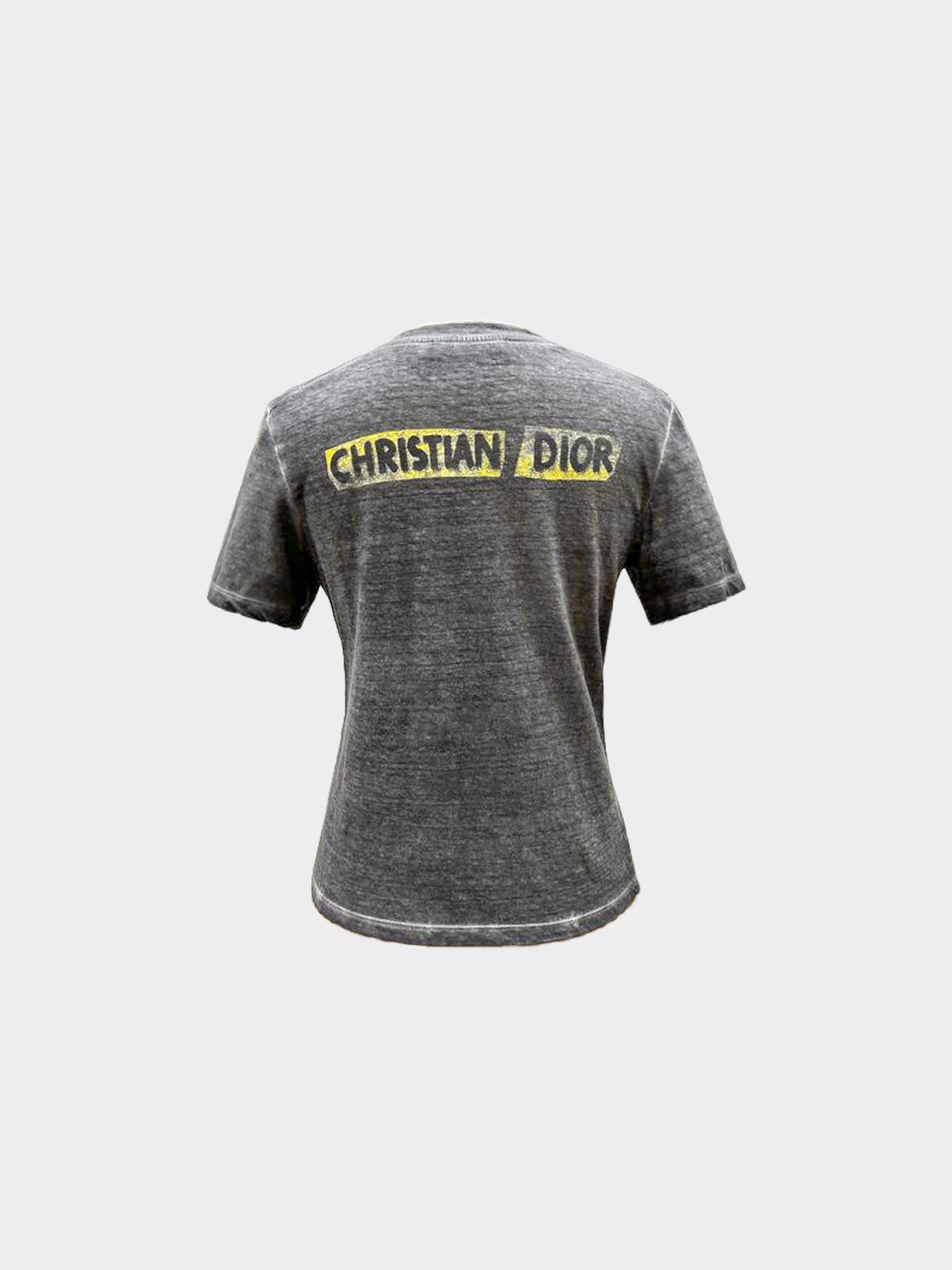 Christian Dior 2000s Acid Grey Heartbreaker Tee