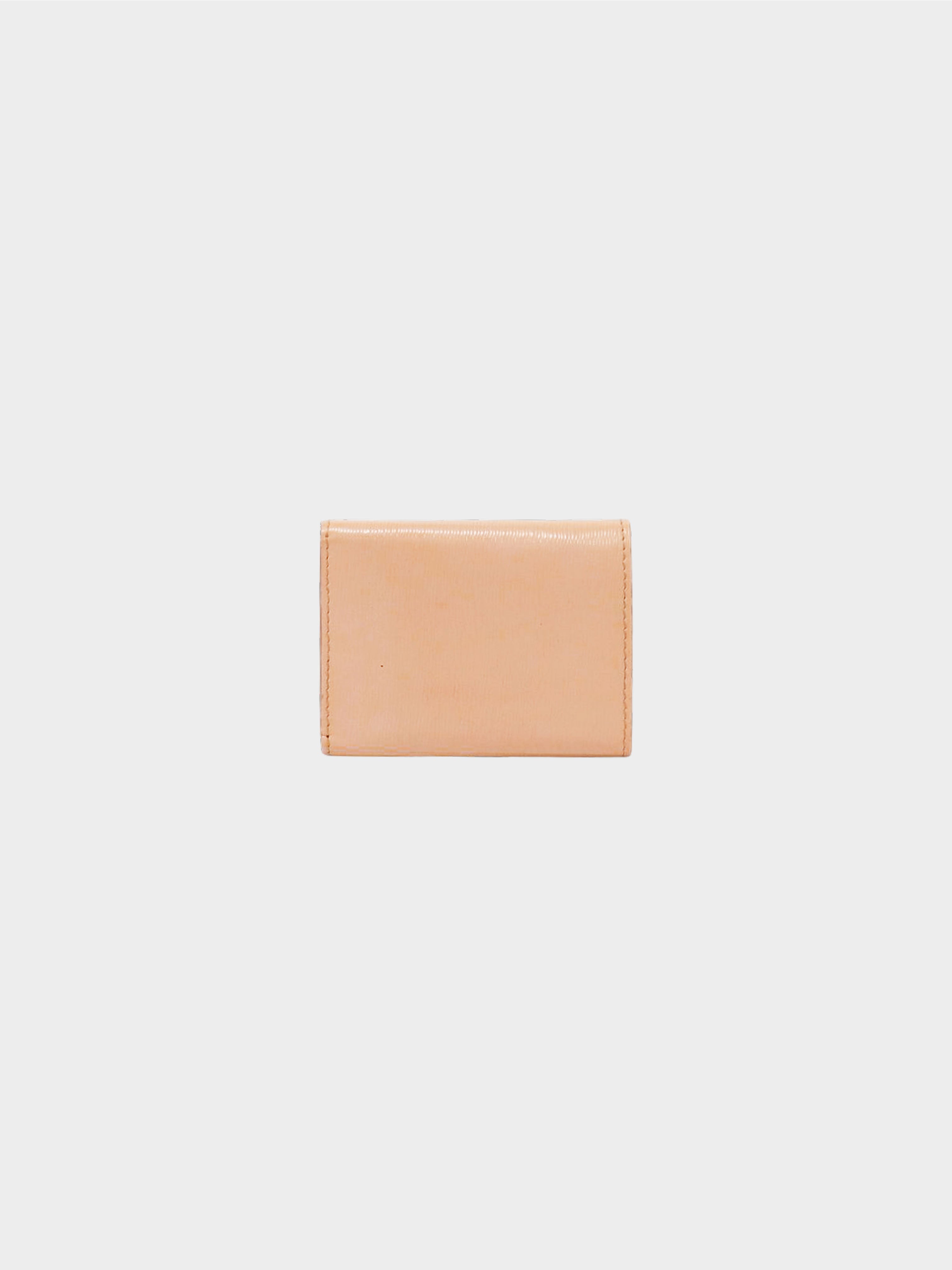 Prada 2020s Baby Pink Saffiano Leather Tri-fold Wallet