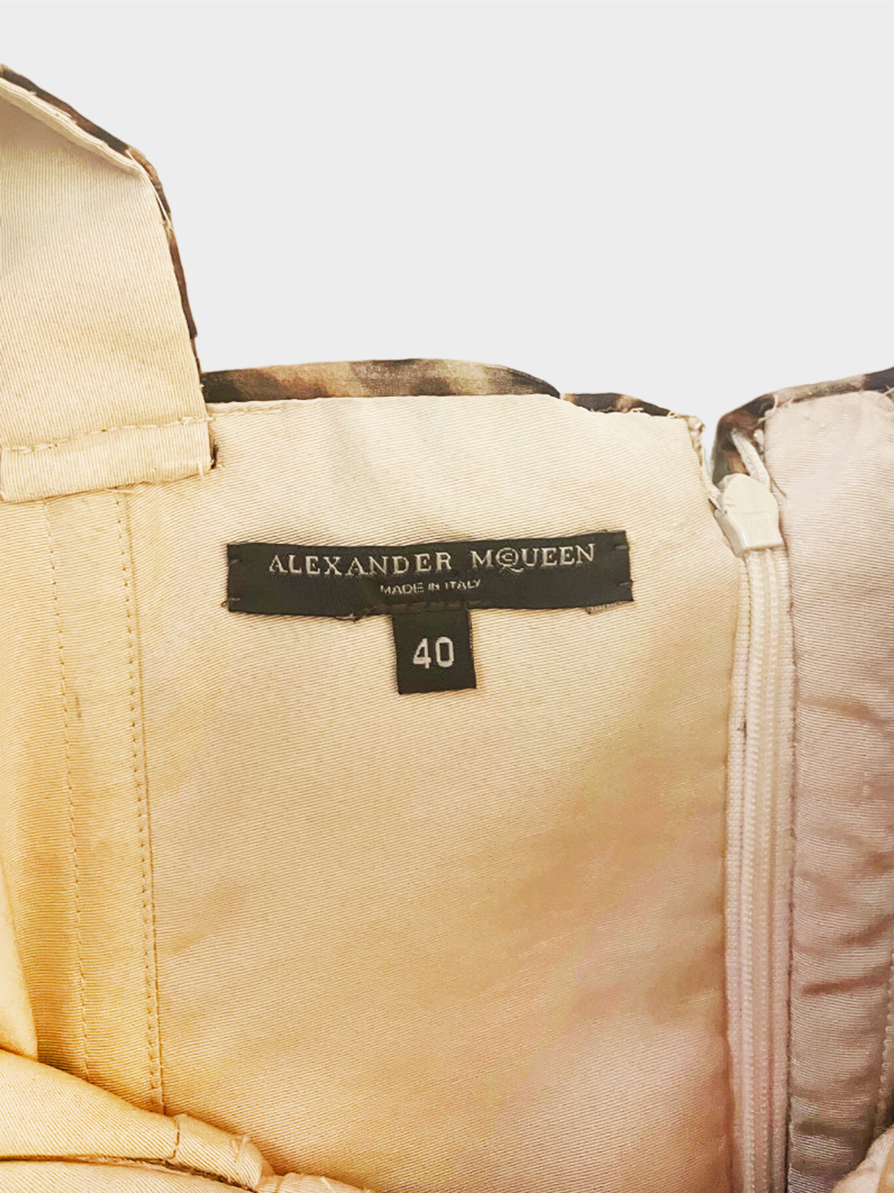 Alexander McQueen FW 2005 Leopard Print Dress