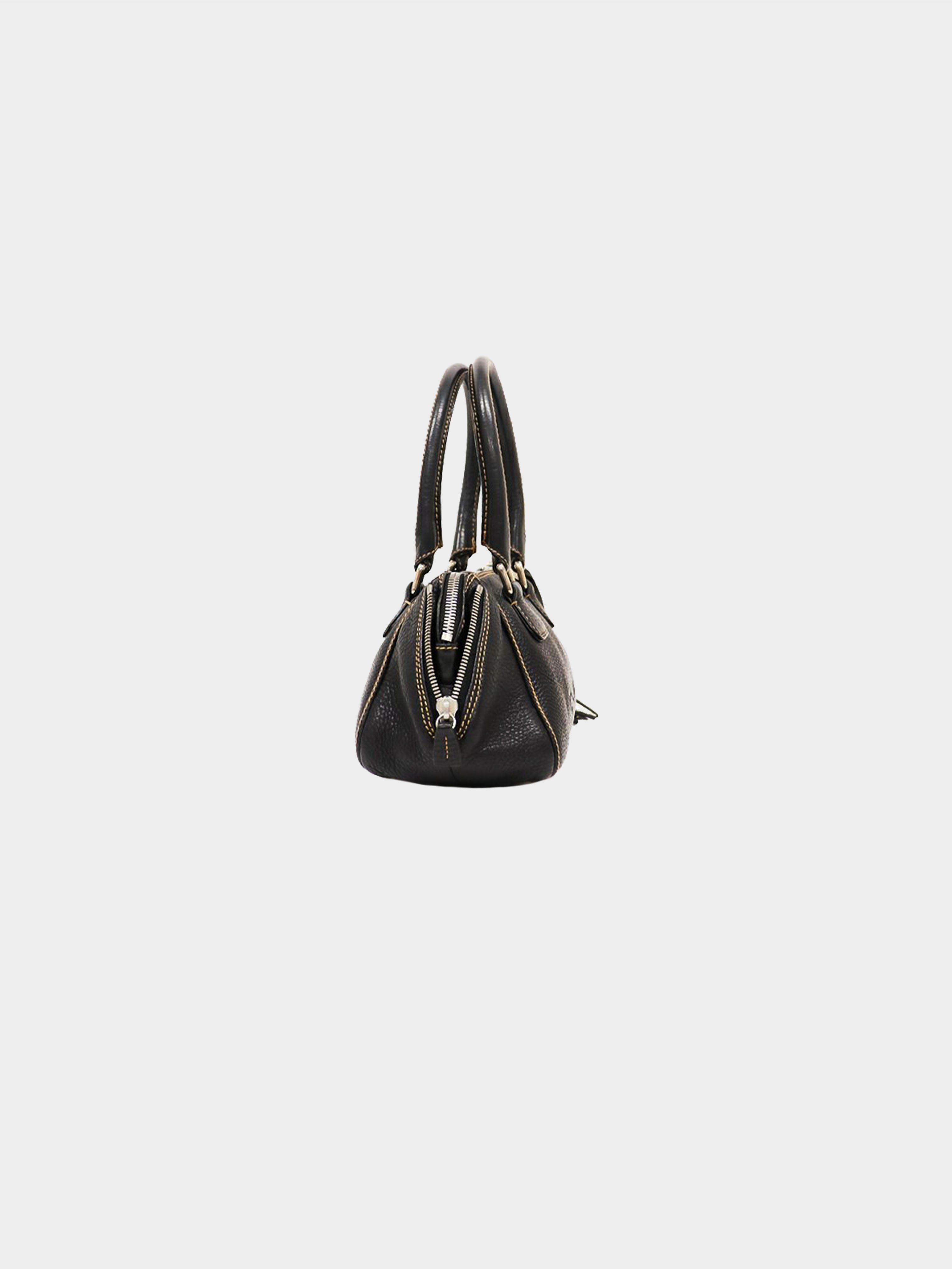 Chanel 2003 Black Caviar Leather Lax Tassel Bag · INTO