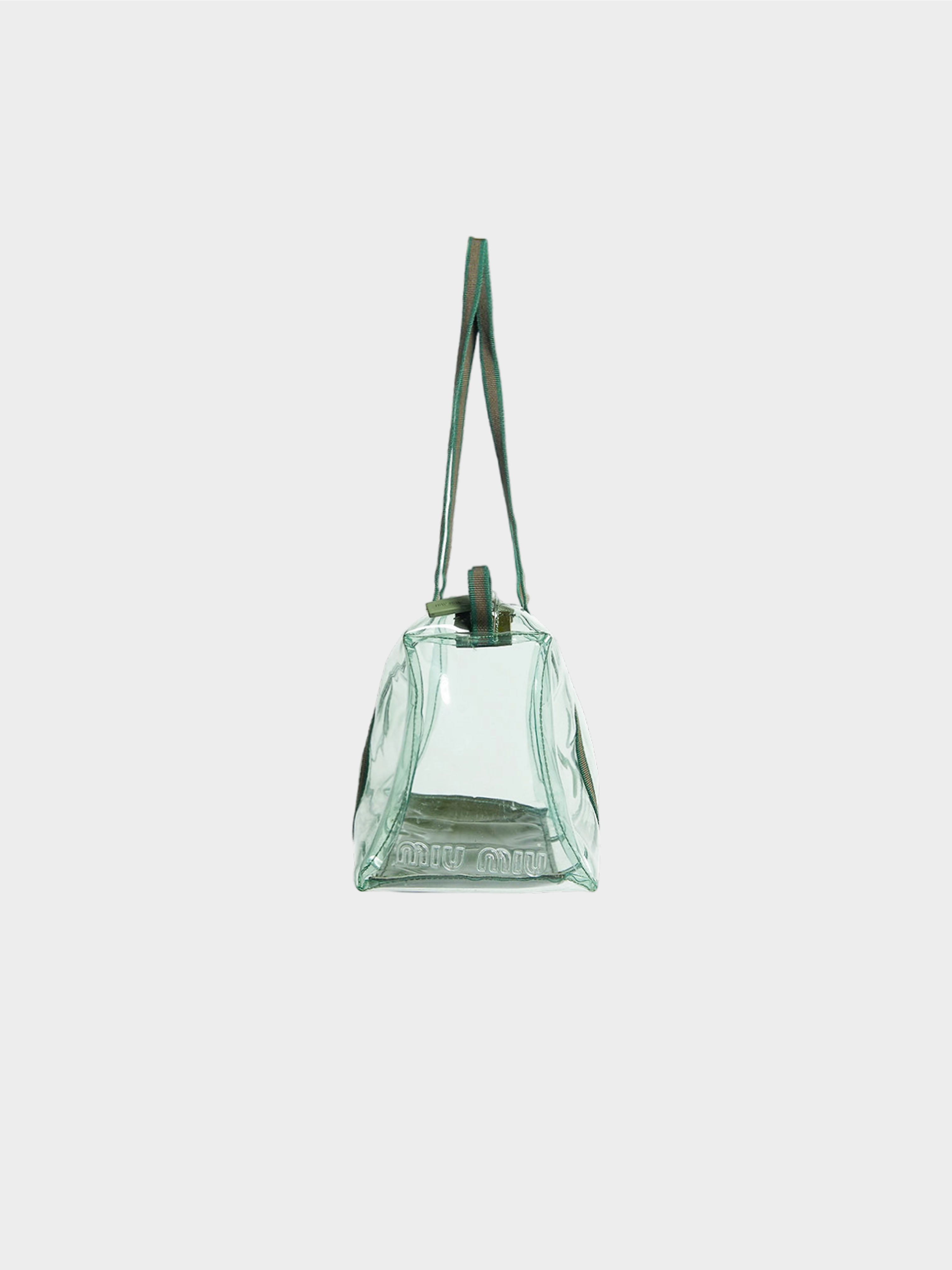 Miu Miu 1999 Green PVC See Through Bag