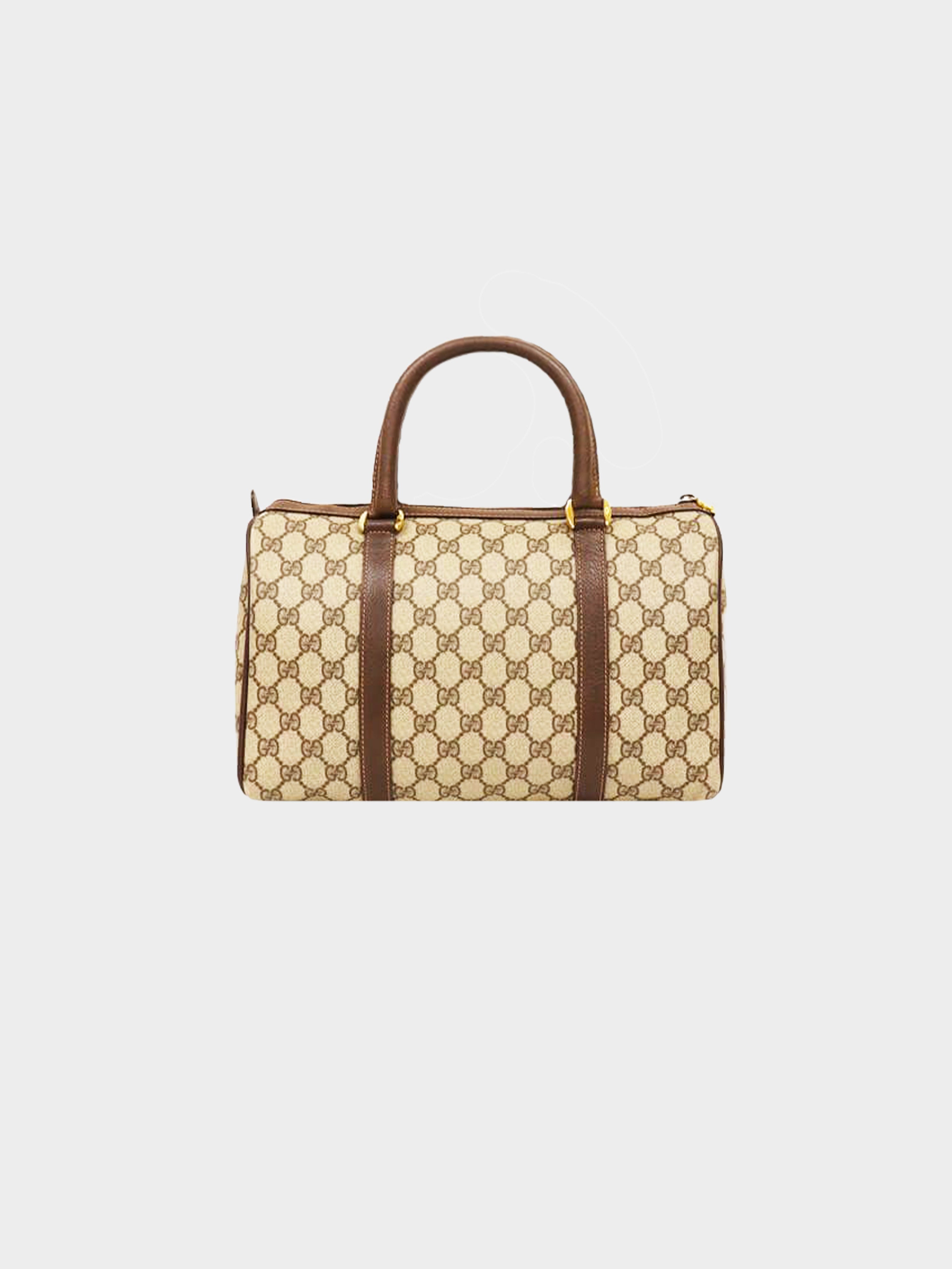 Gucci 1980s GG Mogoram Boston Bag · INTO