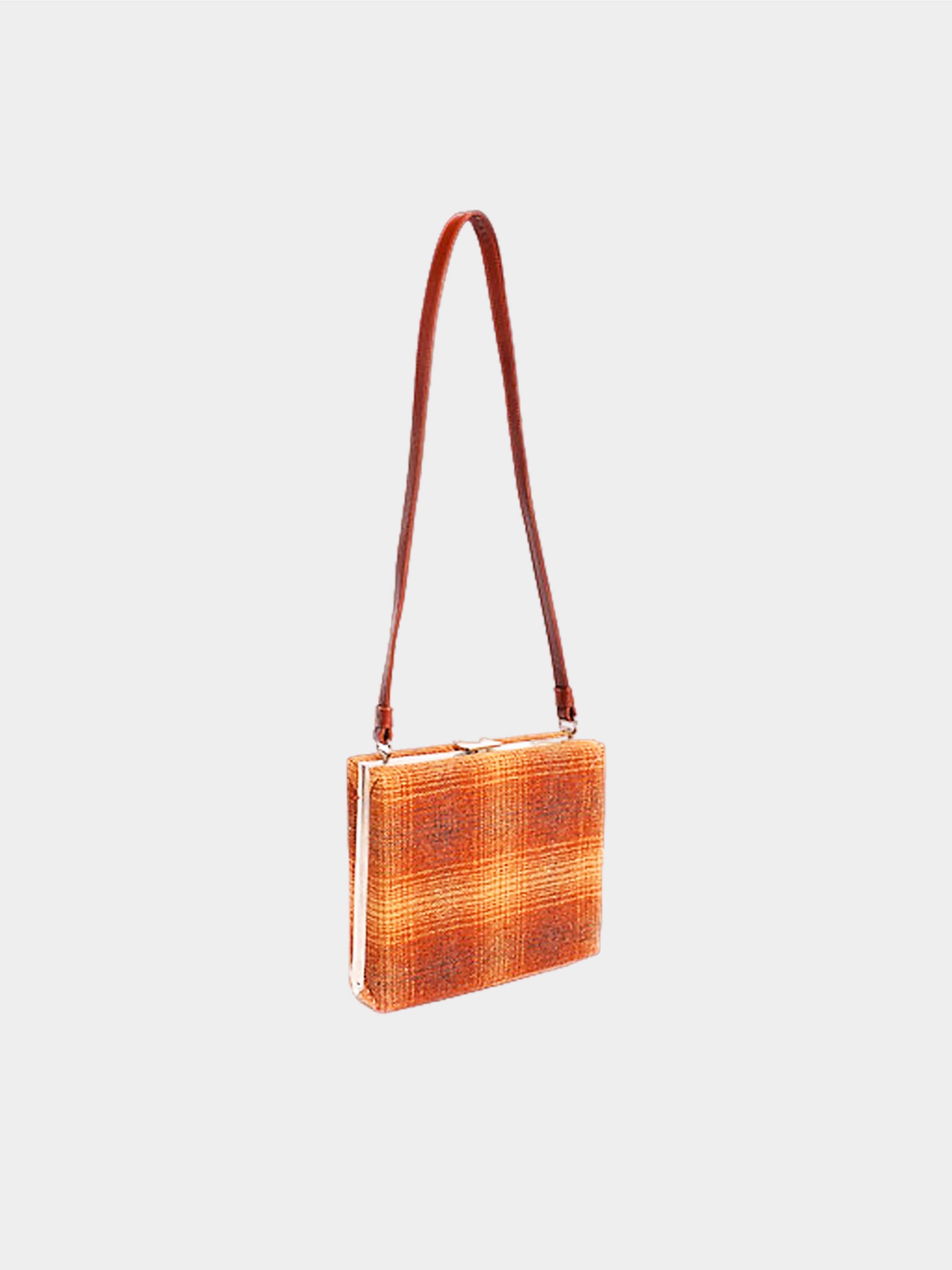 Miu Miu FW 1995 Orange Tweed Box Bag