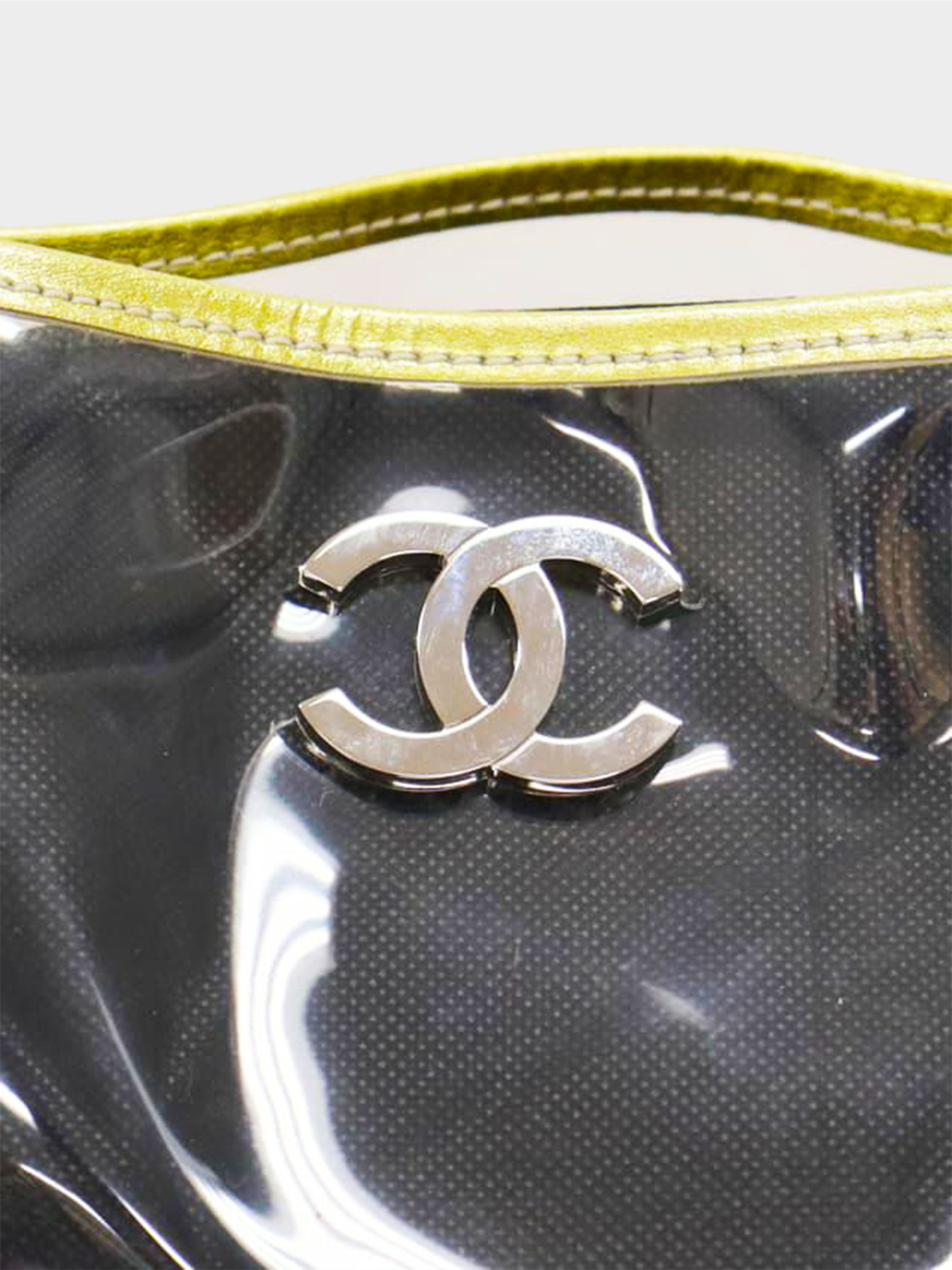 Chanel 2007 Gold Trimmed Vinyl Tote Bag · INTO