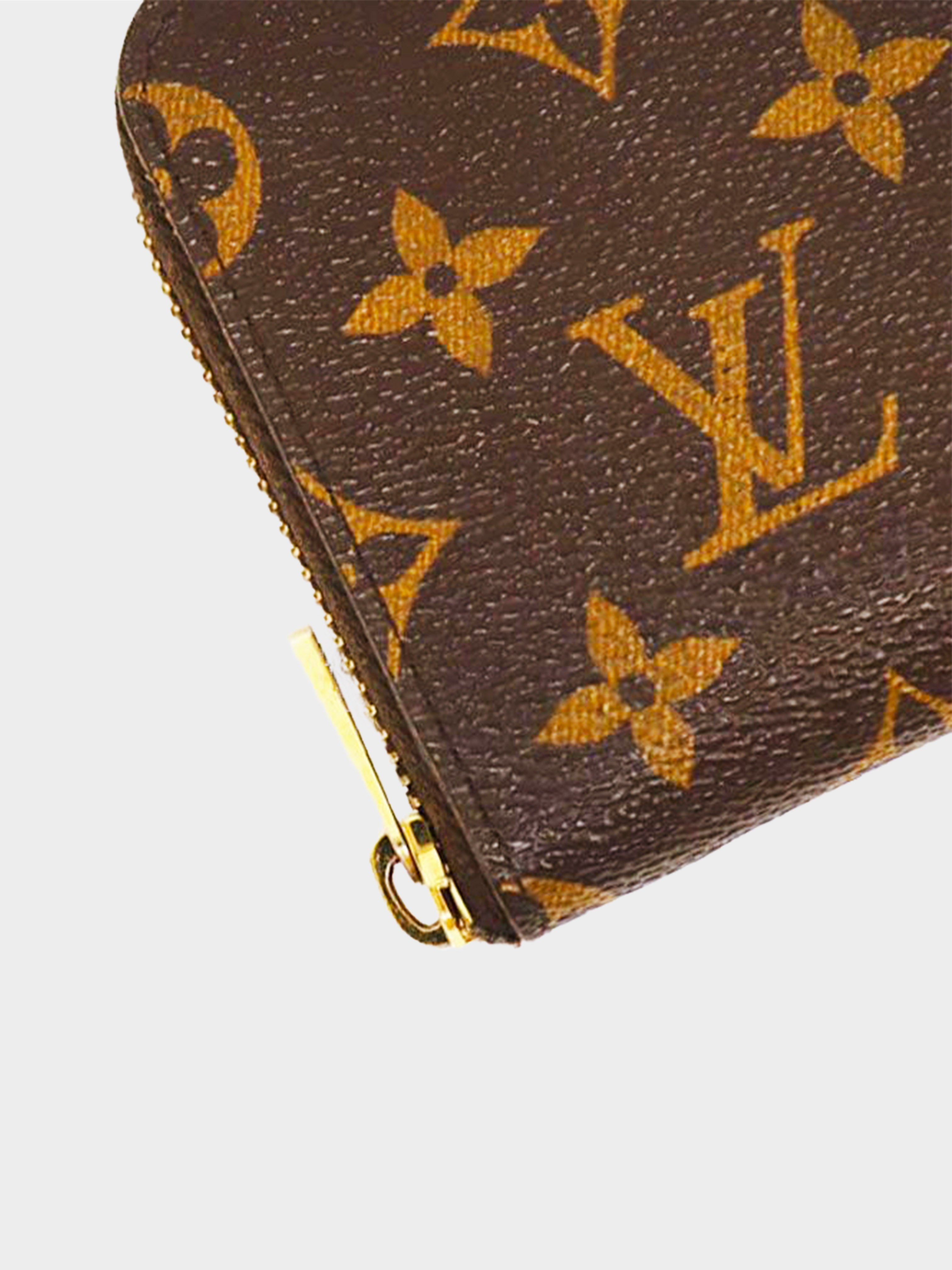 Louis Vuitton Monogram Zippy Compact Wallet Brown