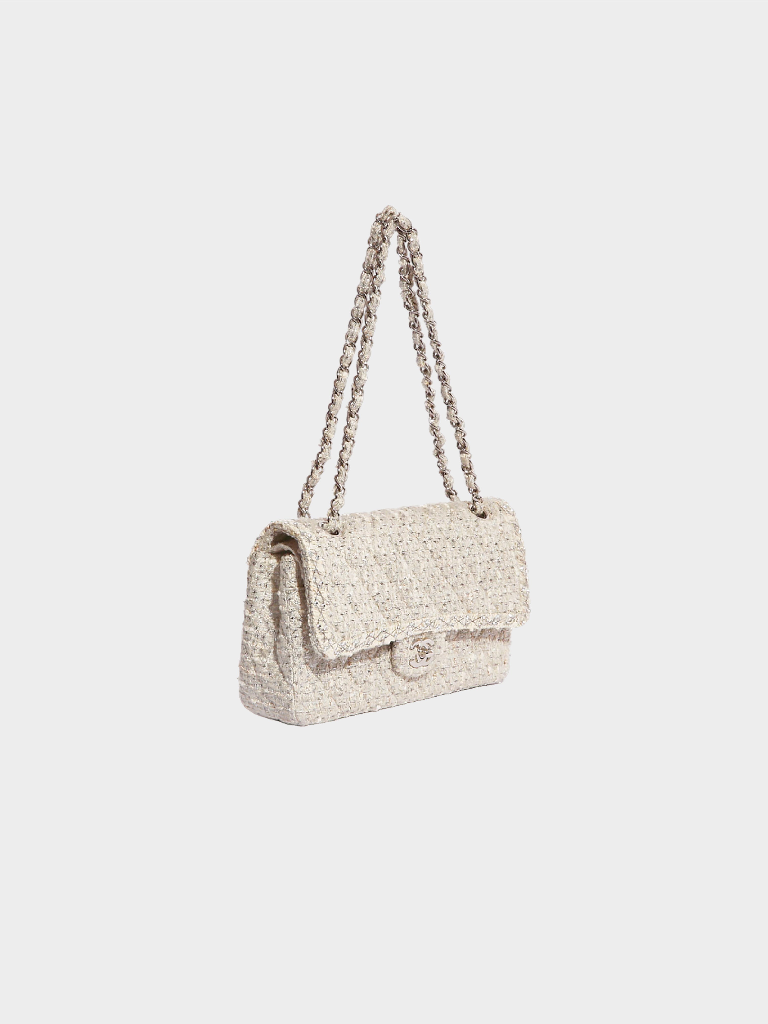 Chanel Couture SS 2014 Beige Fantasy Tweed Flap Bag