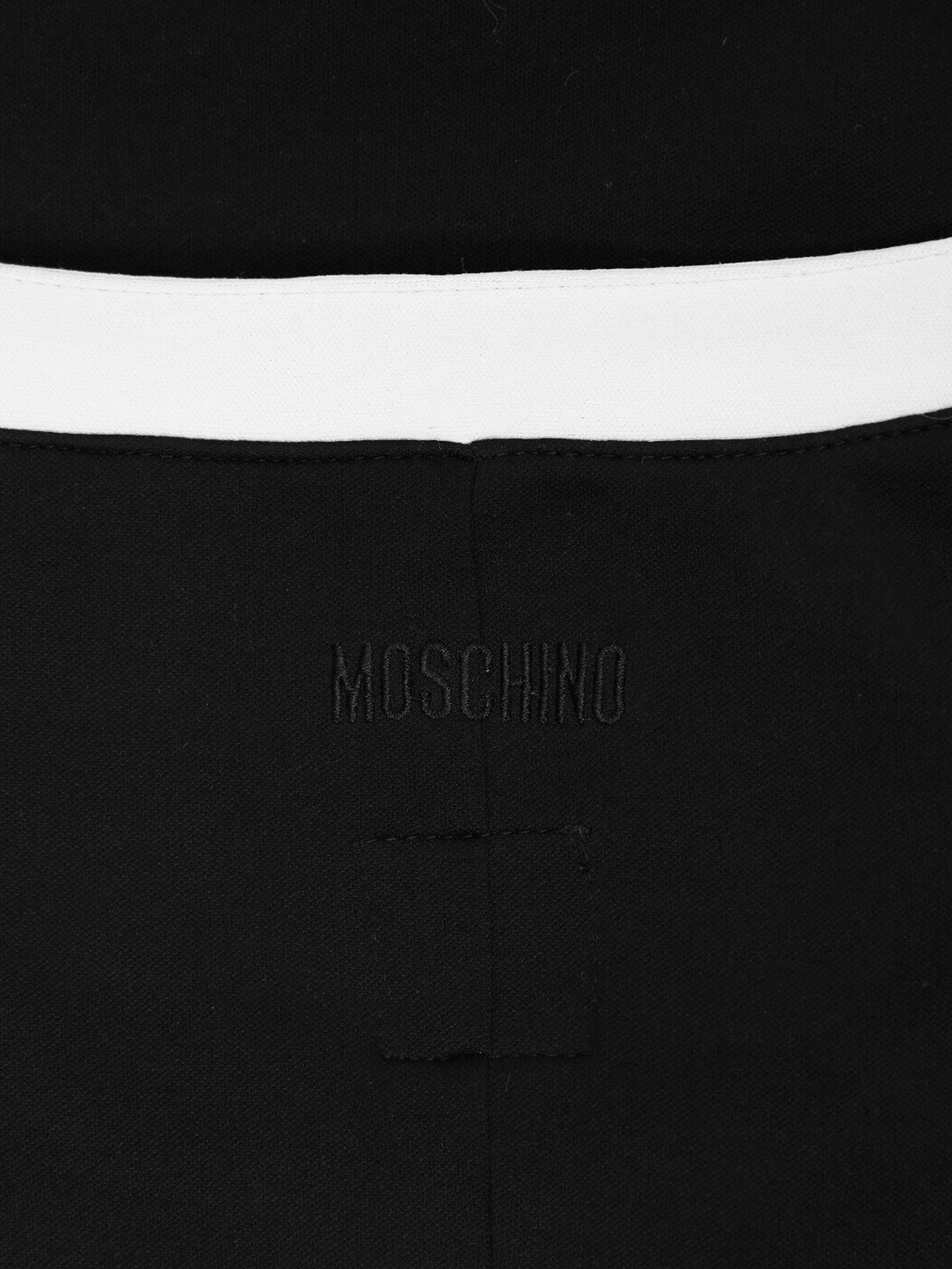 Moschino Jeans 1990s "The Nanny" Black and White Mini Dress