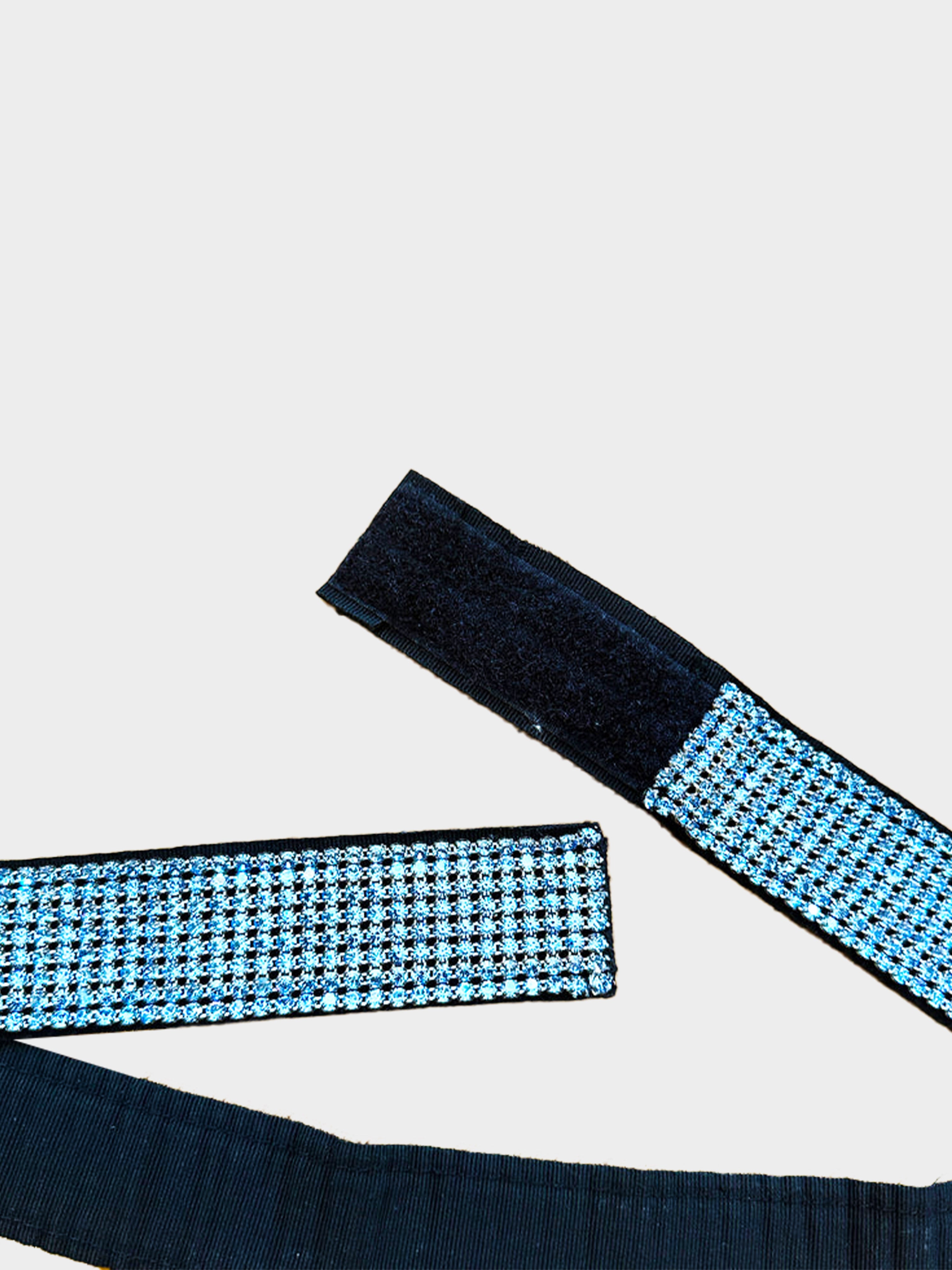 Dolce and Gabbana SS 2000 Blue Swarovski Belt