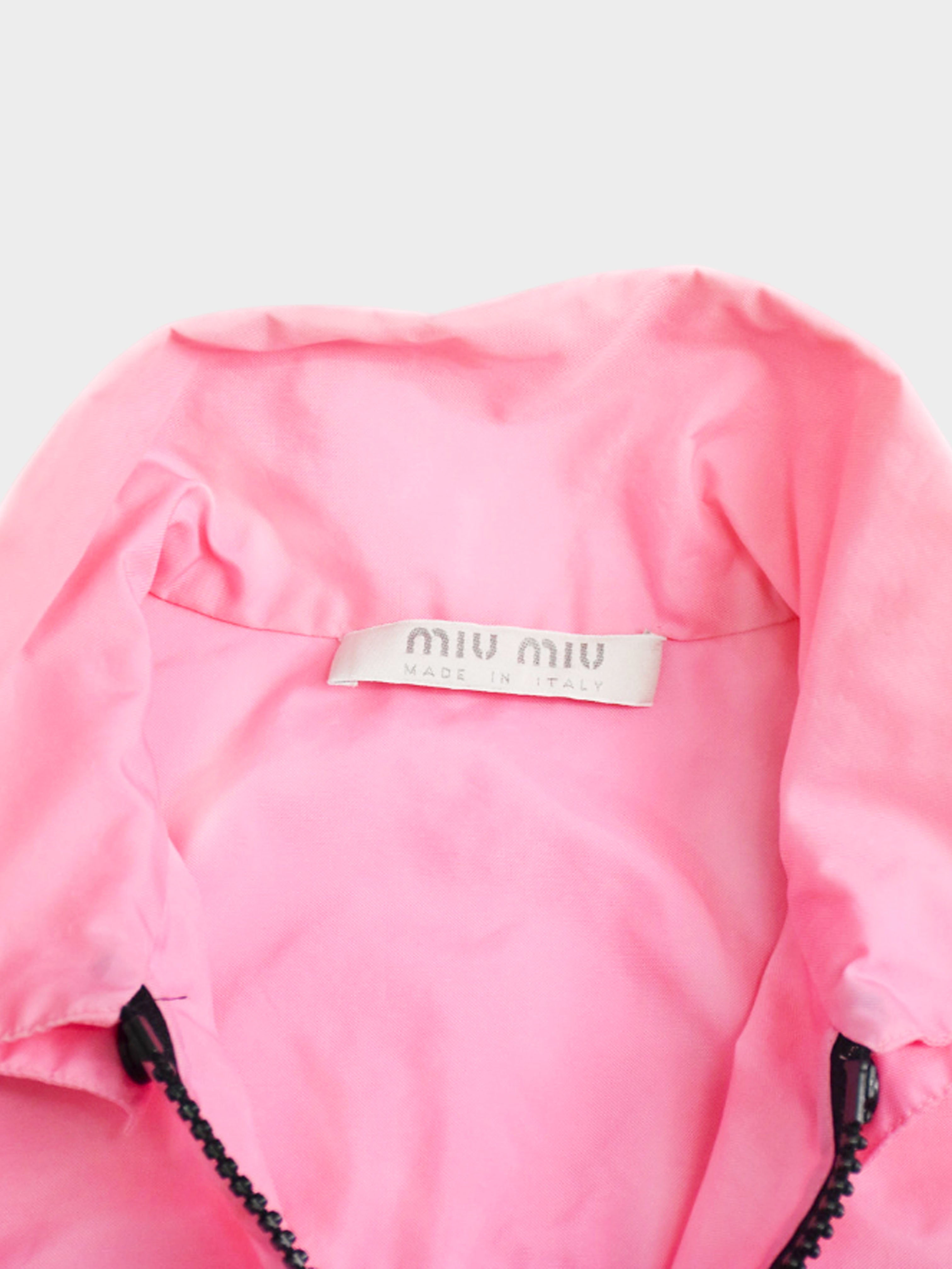 Miu Miu SS 1999 Pink Polyester Jacket