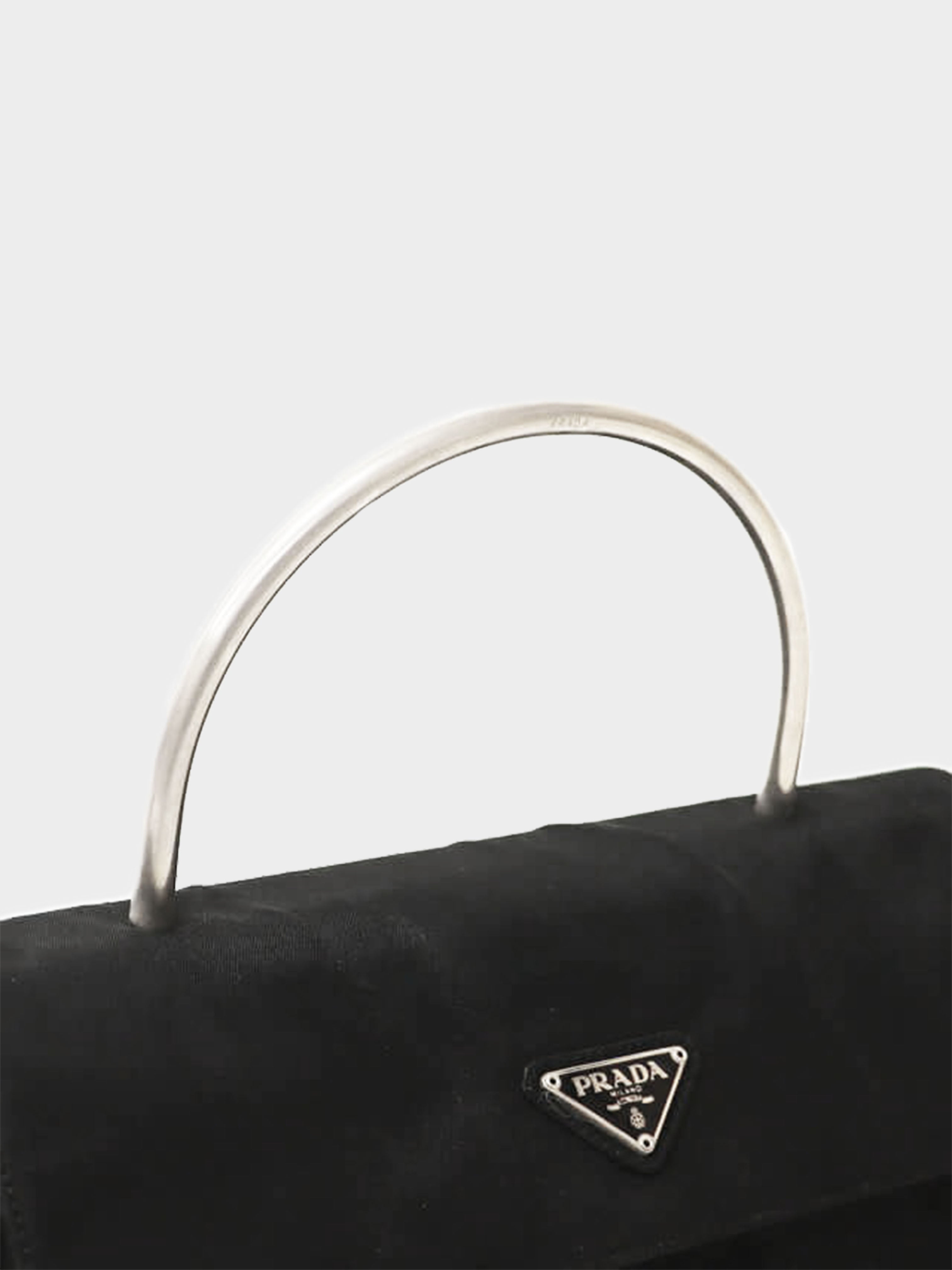 Prada 1990s Vintage Metal Handle Bag · INTO