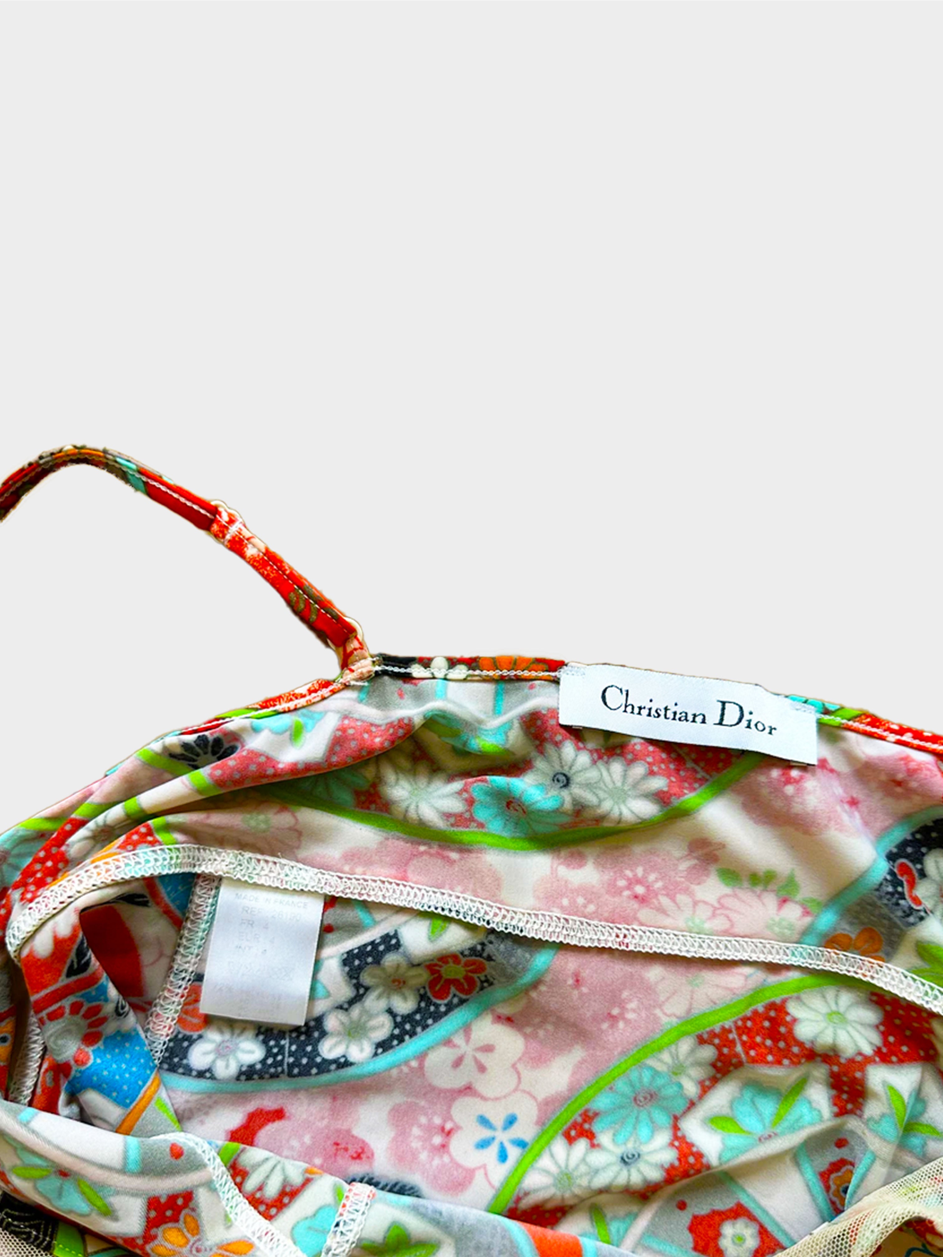 Christian Dior Floral Bucket Bag
