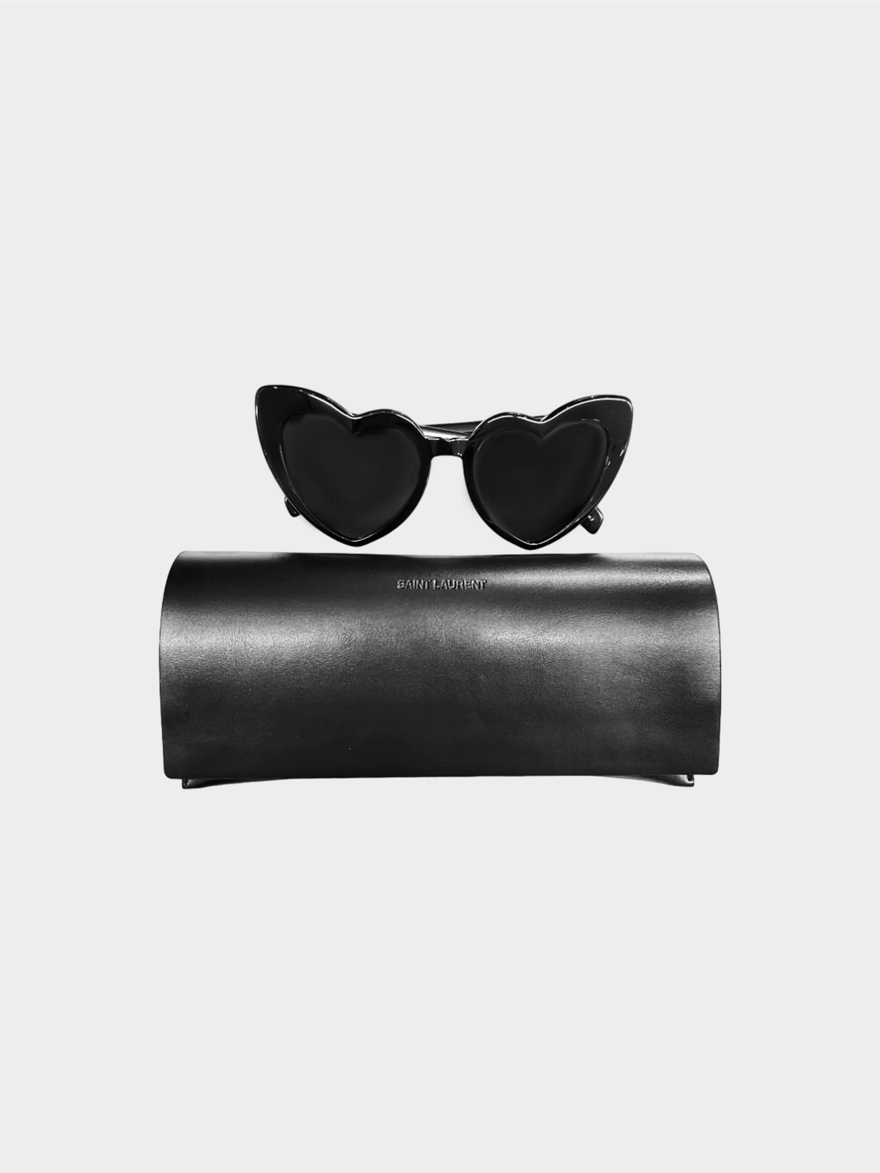 Yves Saint Laurent 2020s Black SL181 Loulou Heart Shape Sunglasses