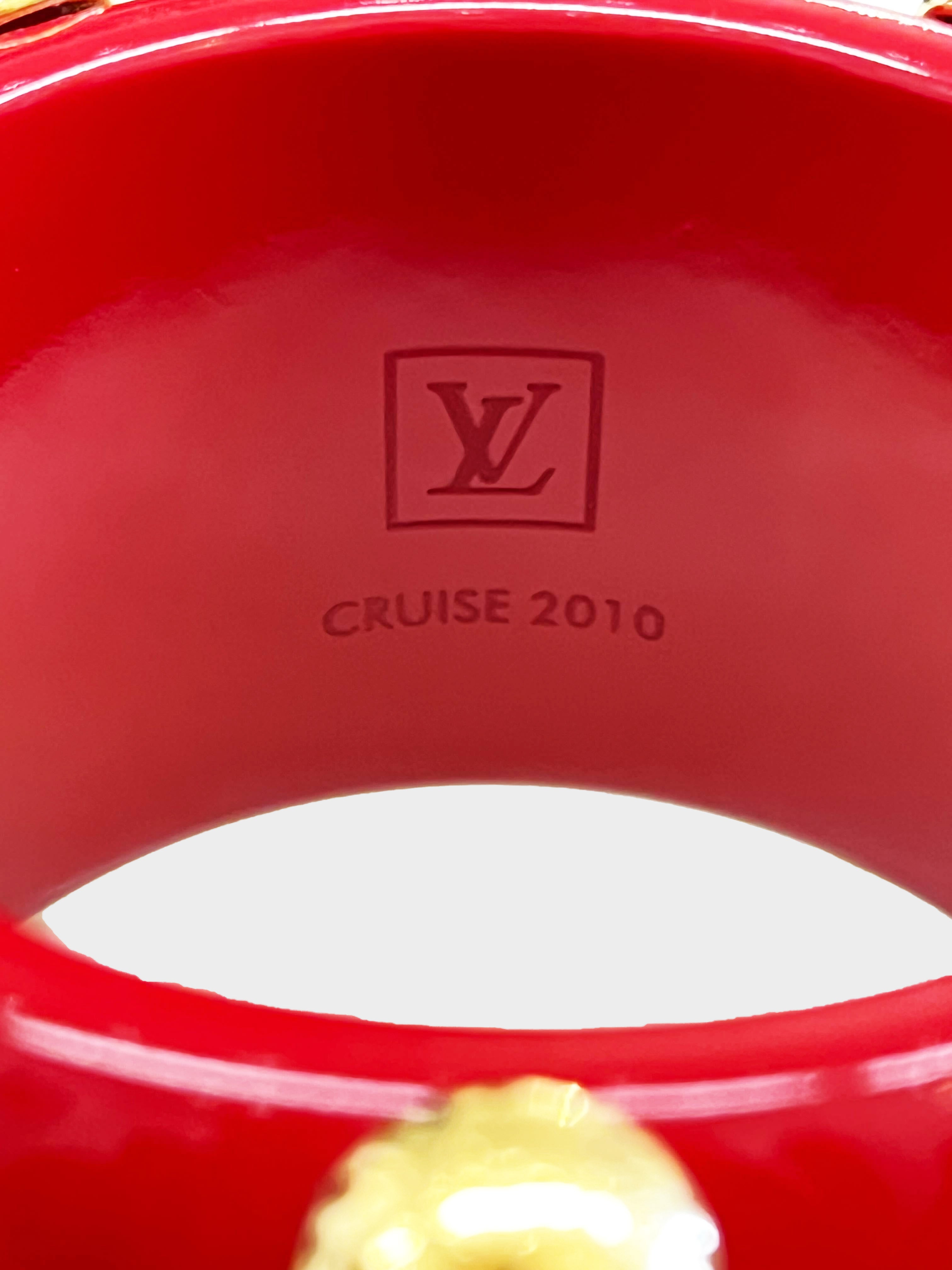 Louis Vuitton Cruise 2010 Red Shine Rope Bracelet · INTO