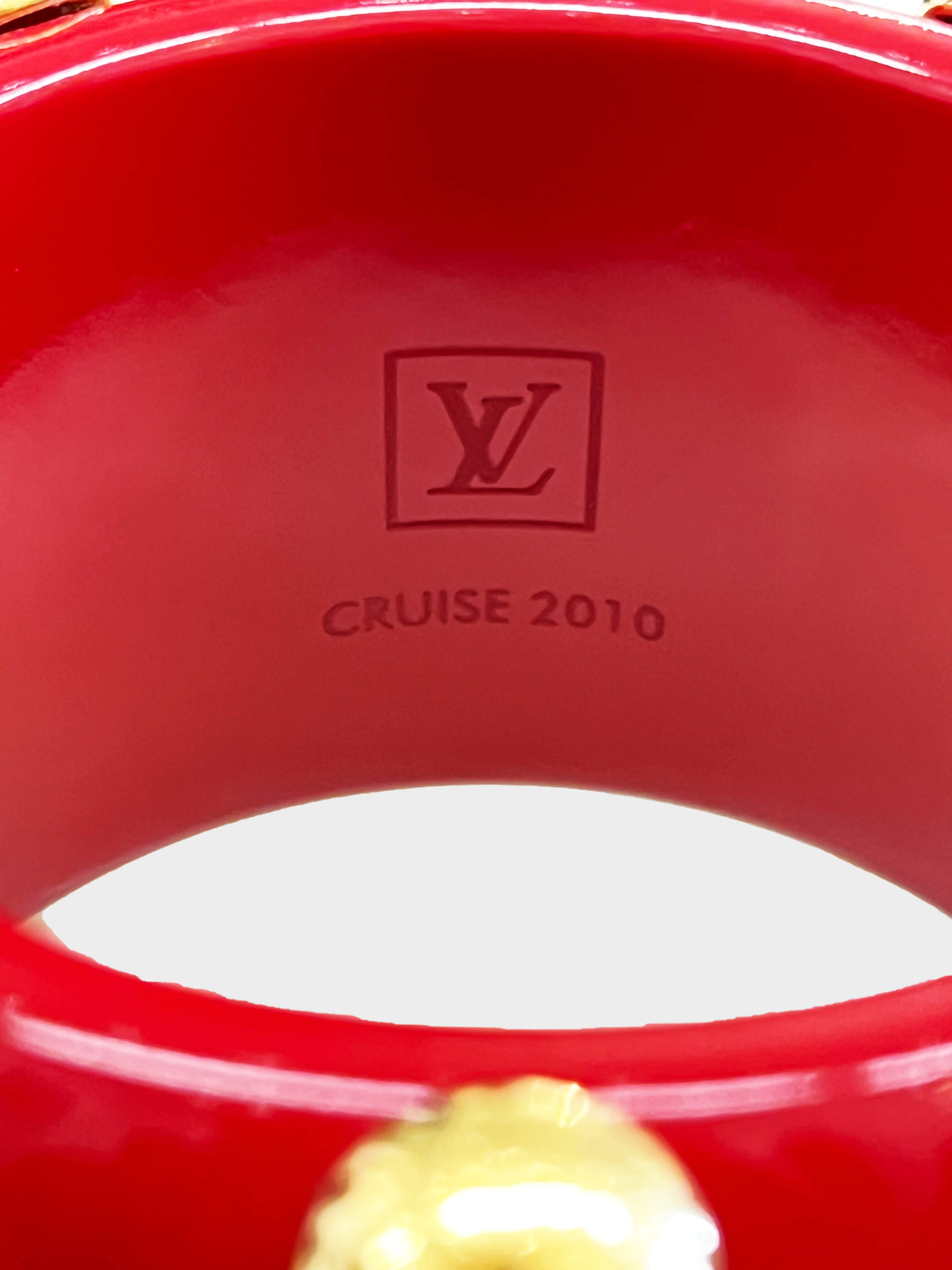 Louis Vuitton Cruise 2010 Red Shine Rope Bracelet