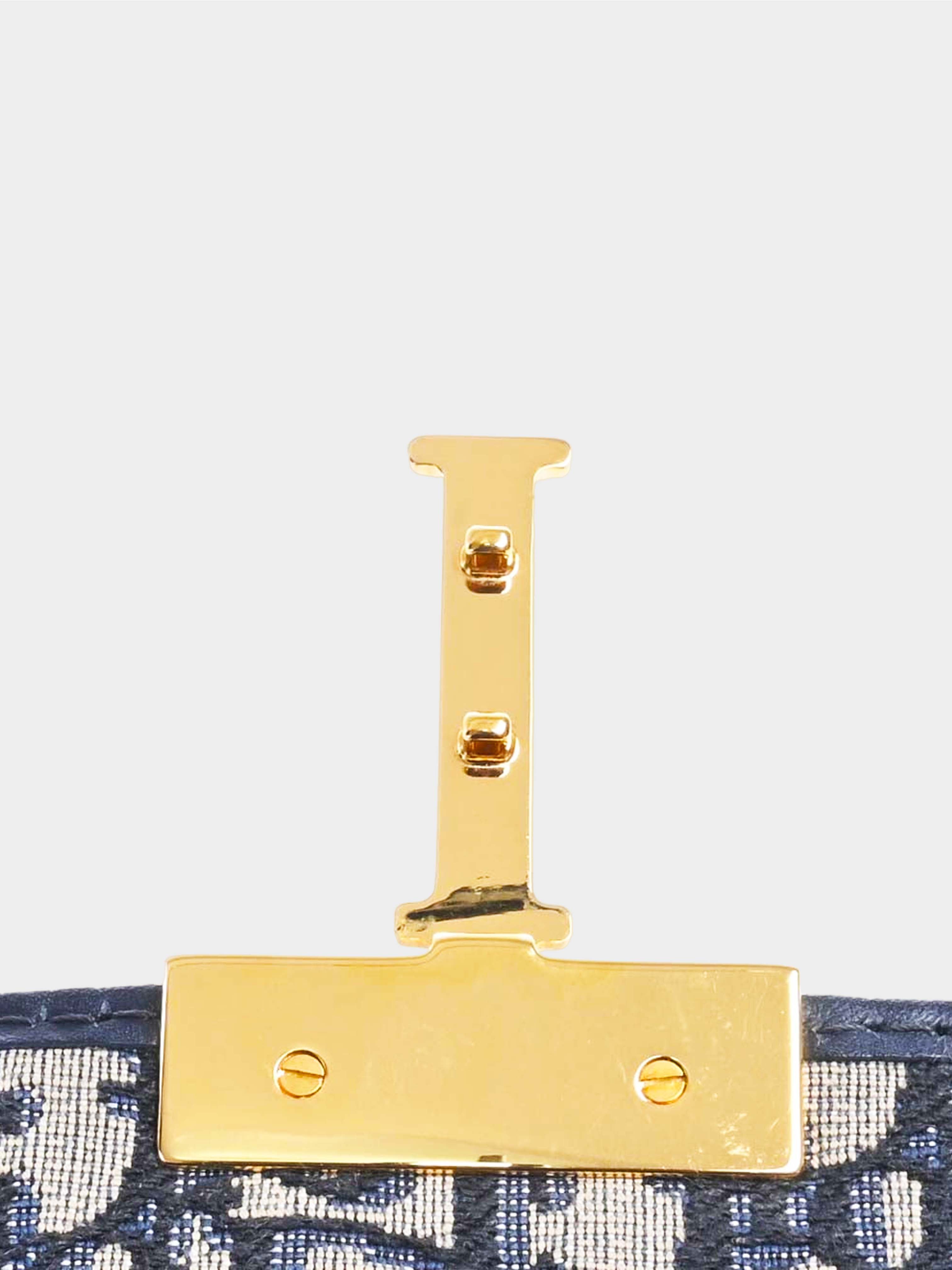Christian Dior 2019 Navy Oblique 30 Montaigne Box Bag