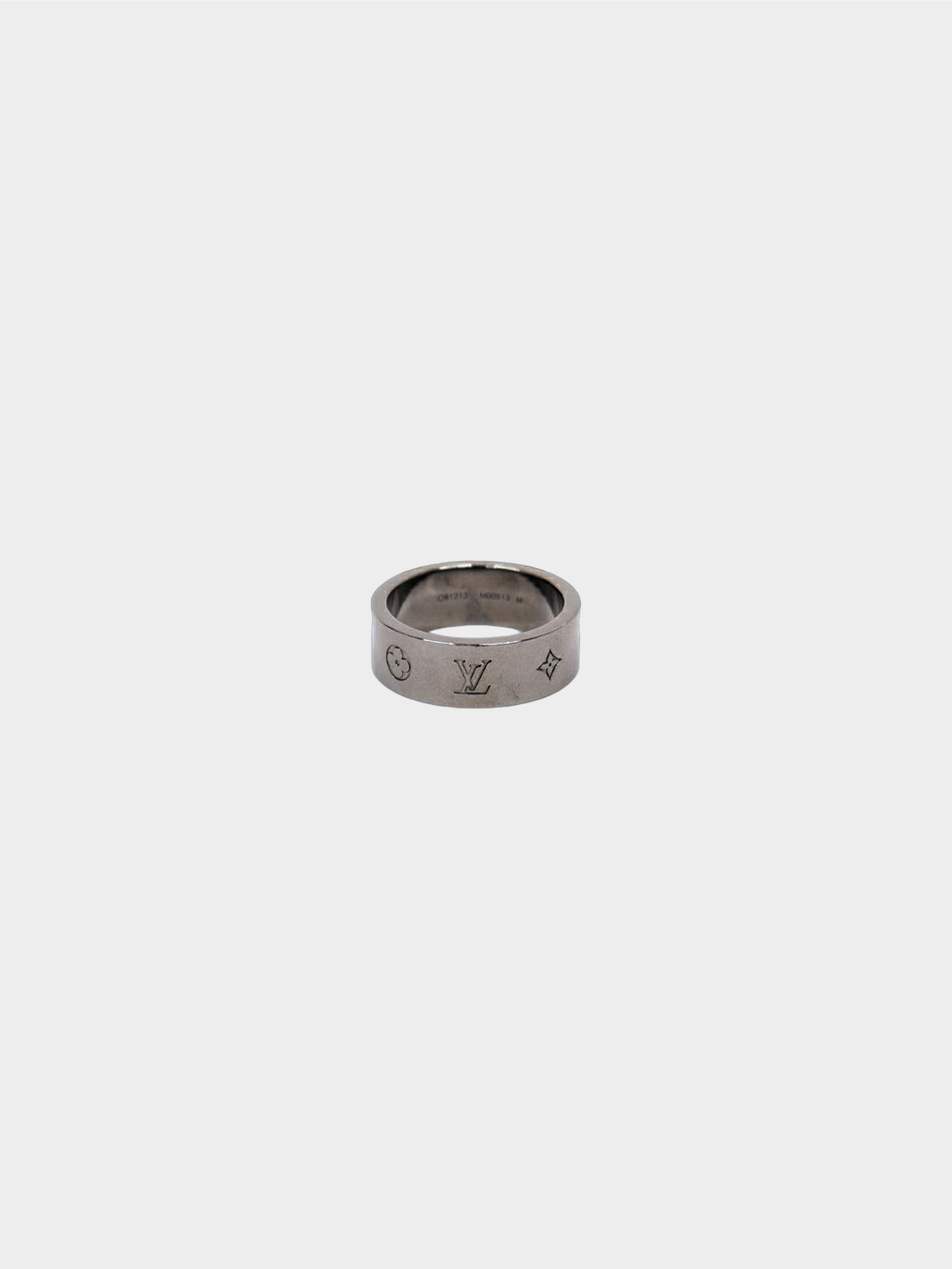 Louis Vuitton Monogram Strass Ring in Metallic for Men