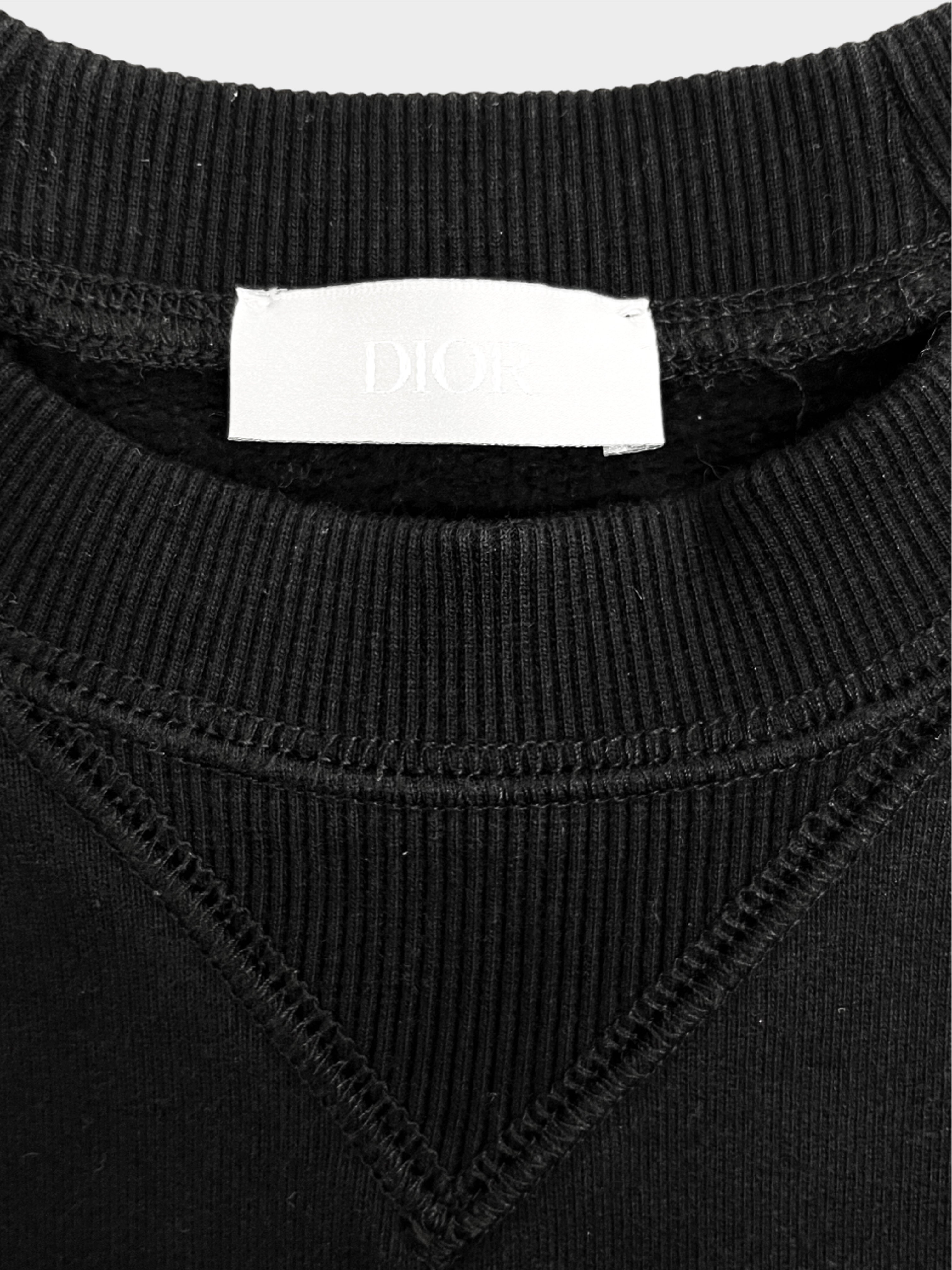 Christian Dior 2021 DIOR x Peter Doig Black Sweater with Embroidered Logo
