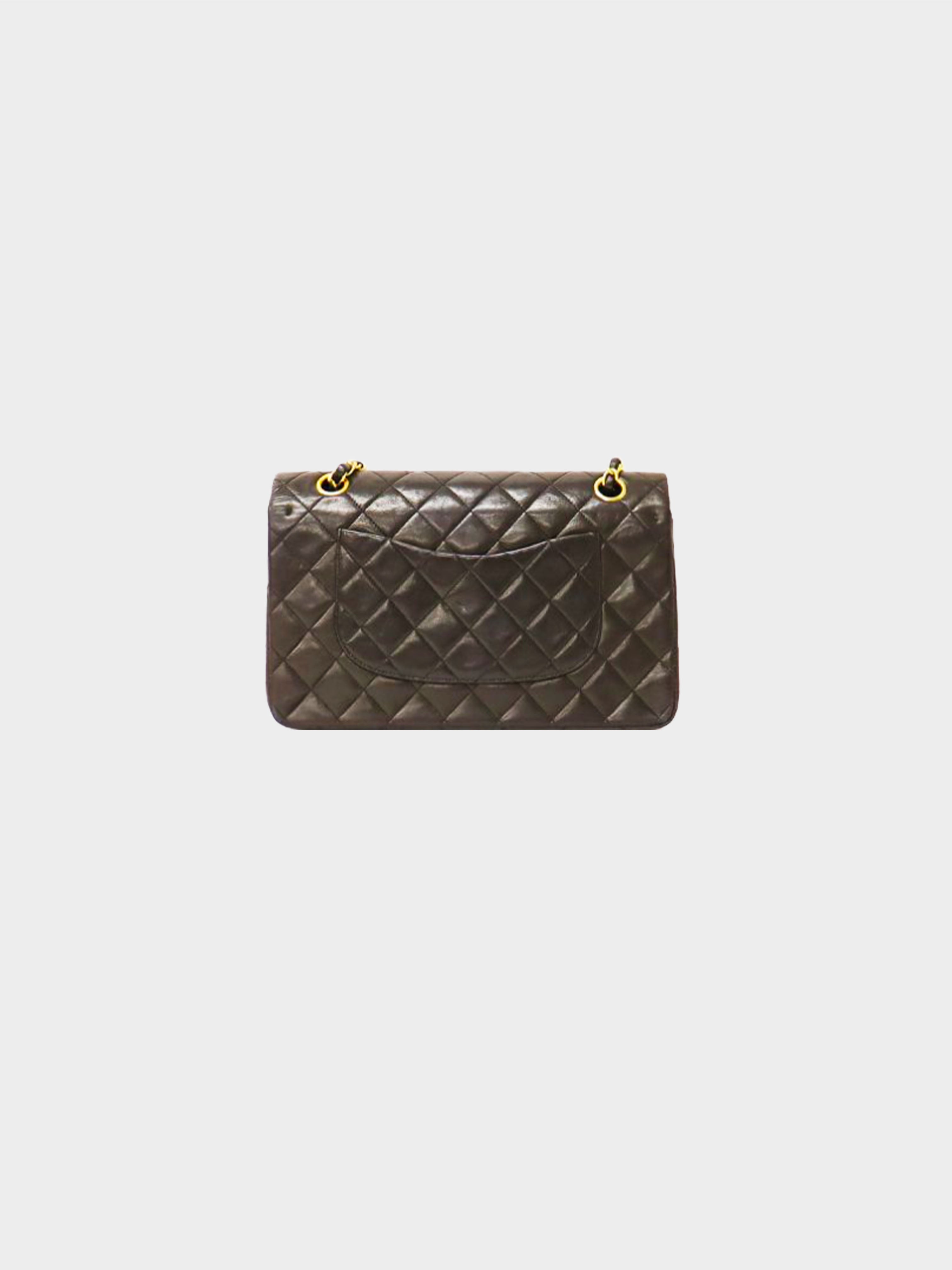 Chanel Black Quilted Lambskin Matelasse Shoulder Bag Gold Hardware