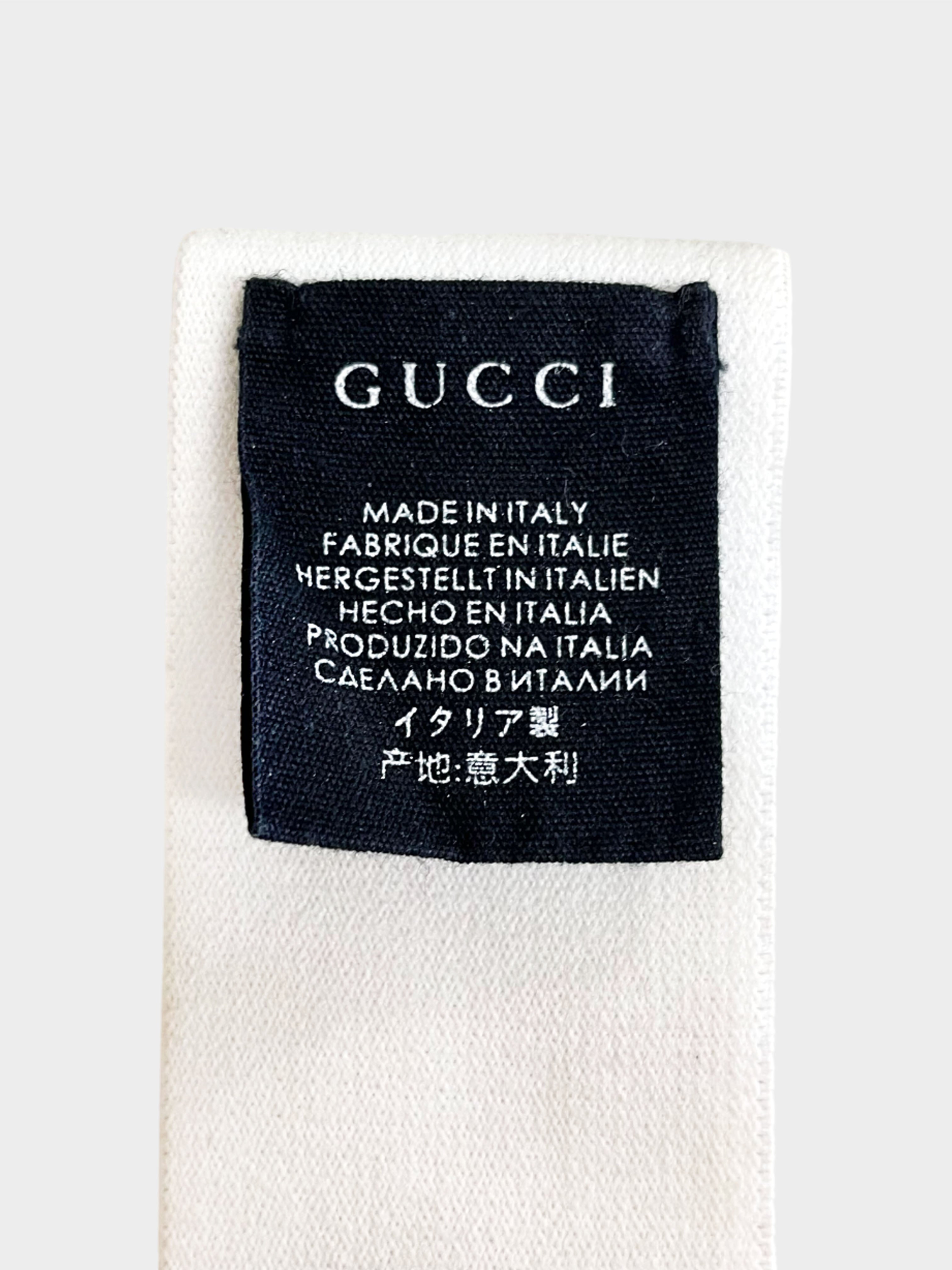 Gucci 2018 Cream and Black Cotton Sweatband