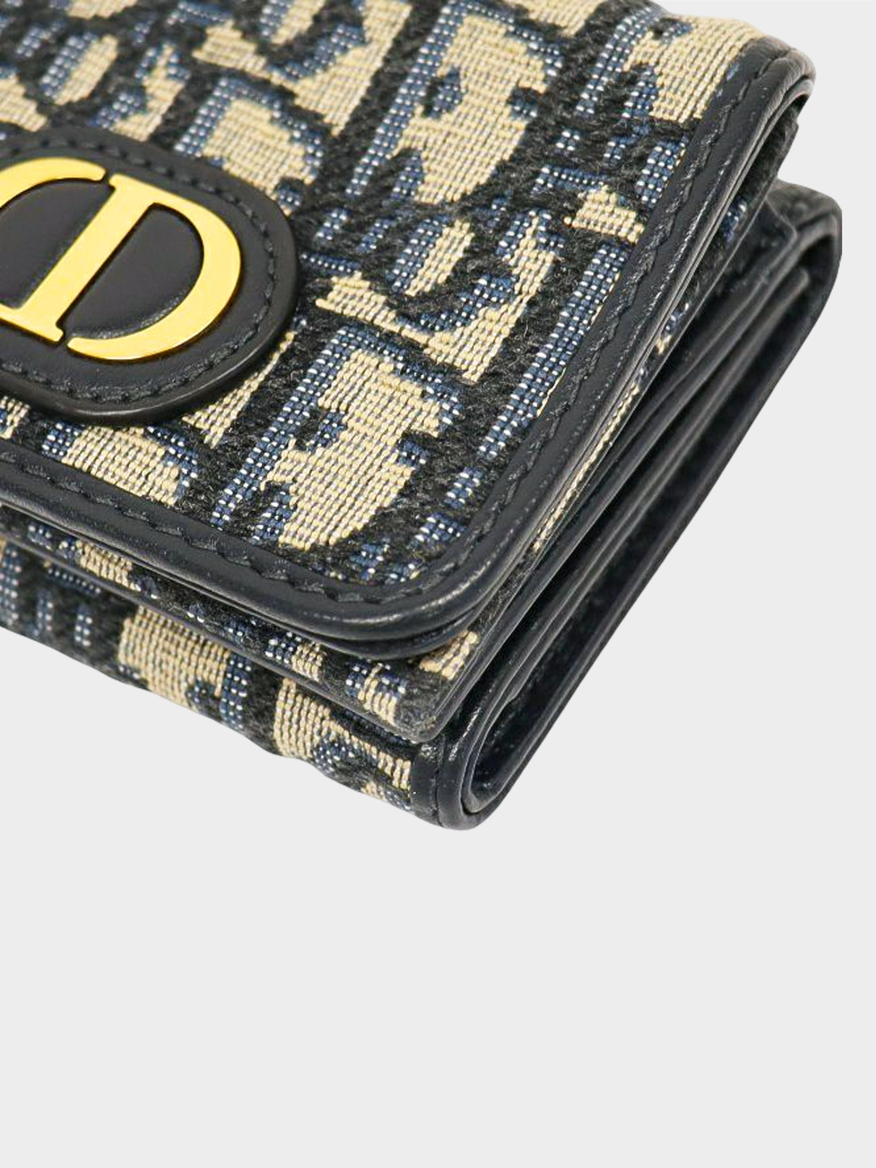 Christian Dior 2020s Navy 30 Montaigne Trotter Wallet