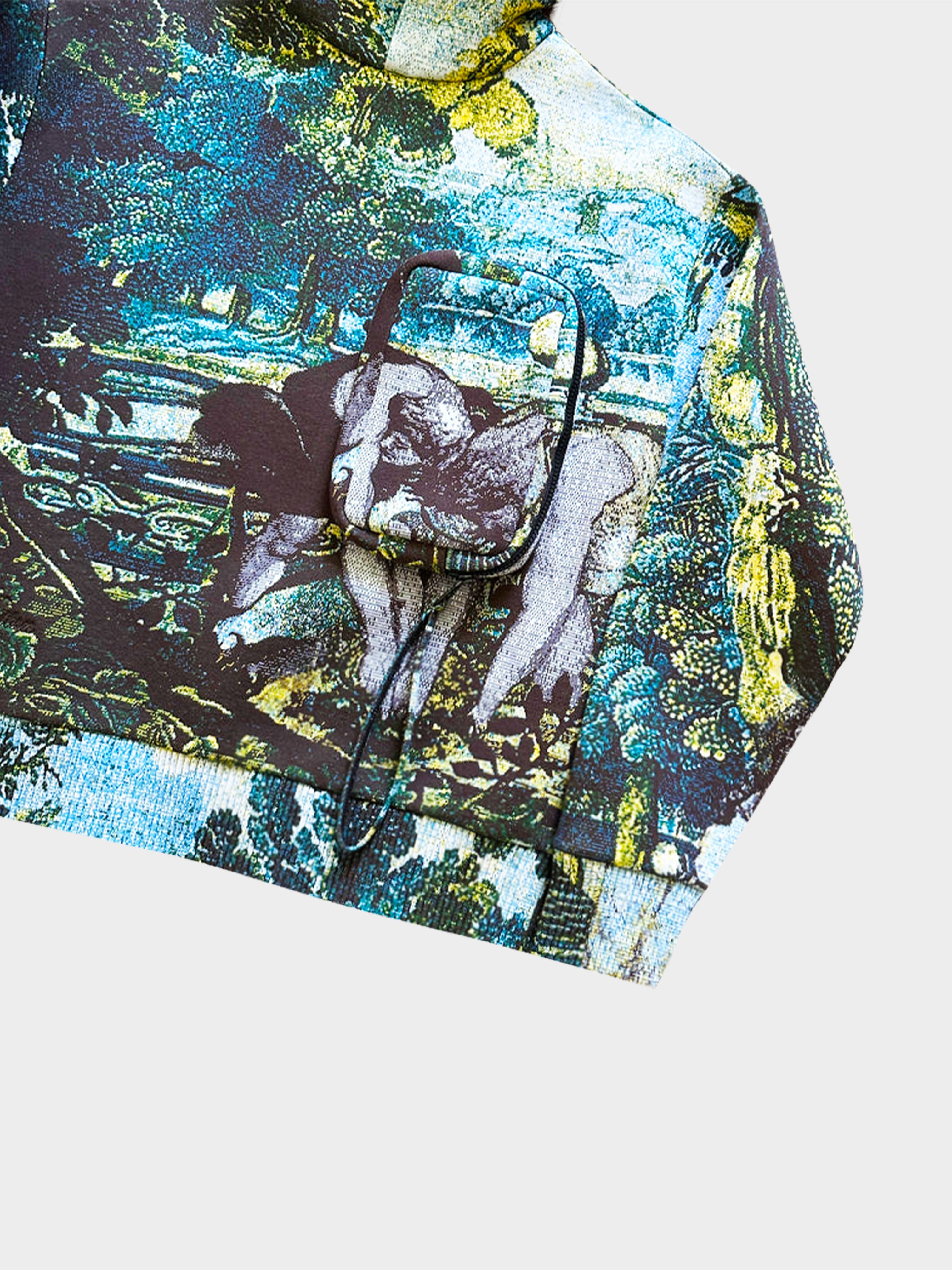 Louis Vuitton Blue & Yellow Tapestry Cargo Jacket