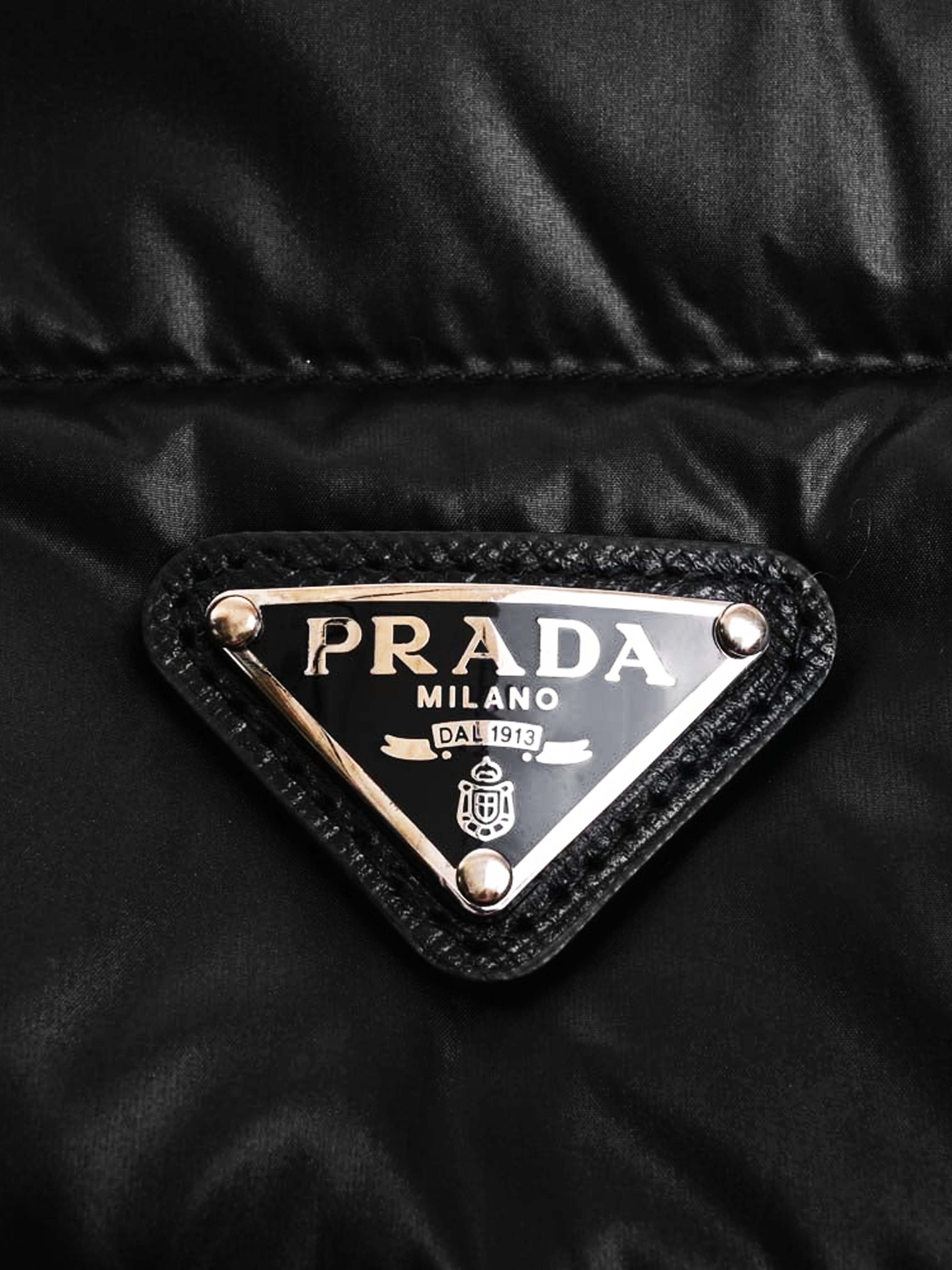Prada Sport 2000s Black Nylon Gabardine Padded Vest · INTO