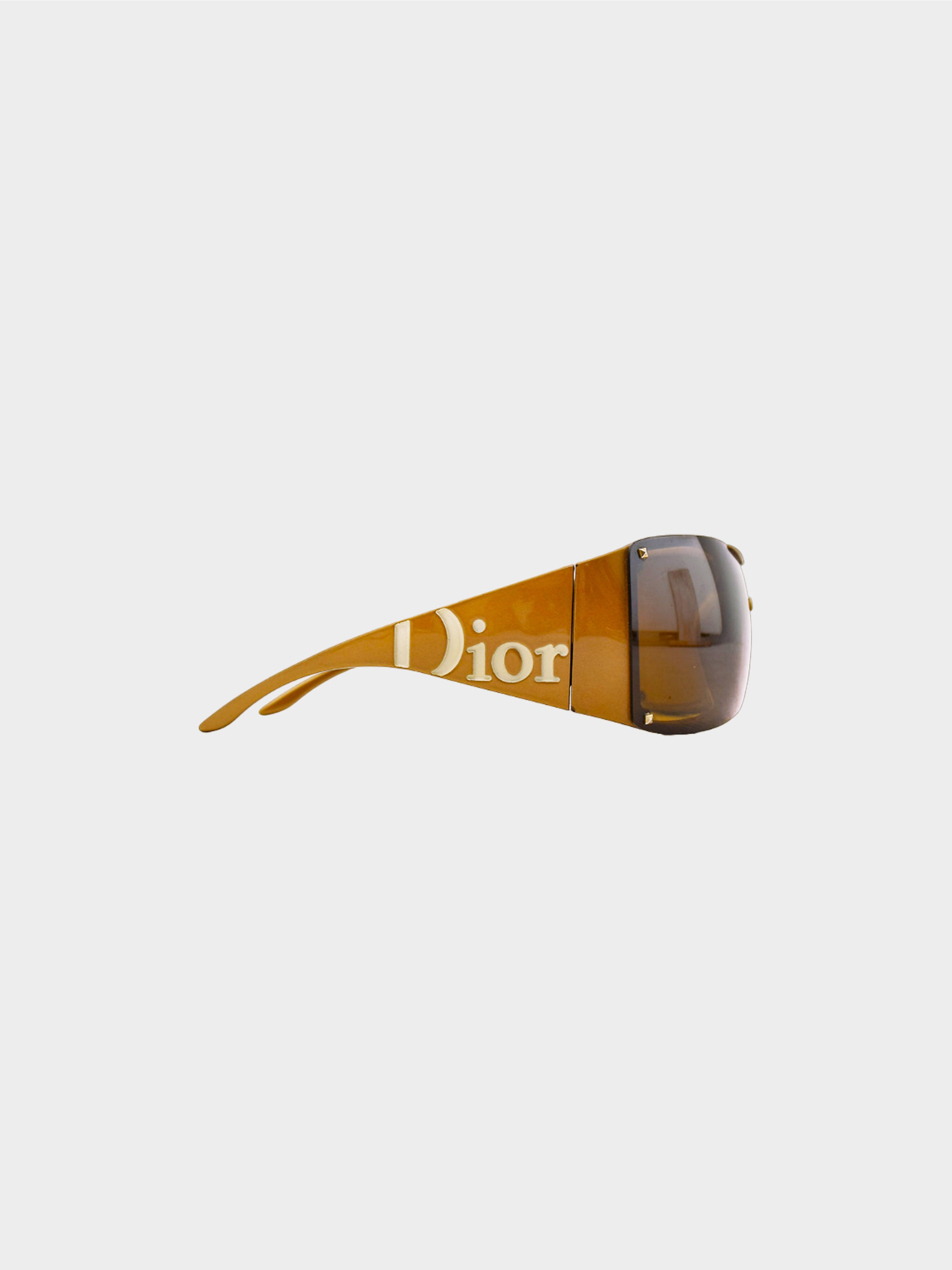 Christian Dior 2000s Gold Overshine 2 Sunglasses