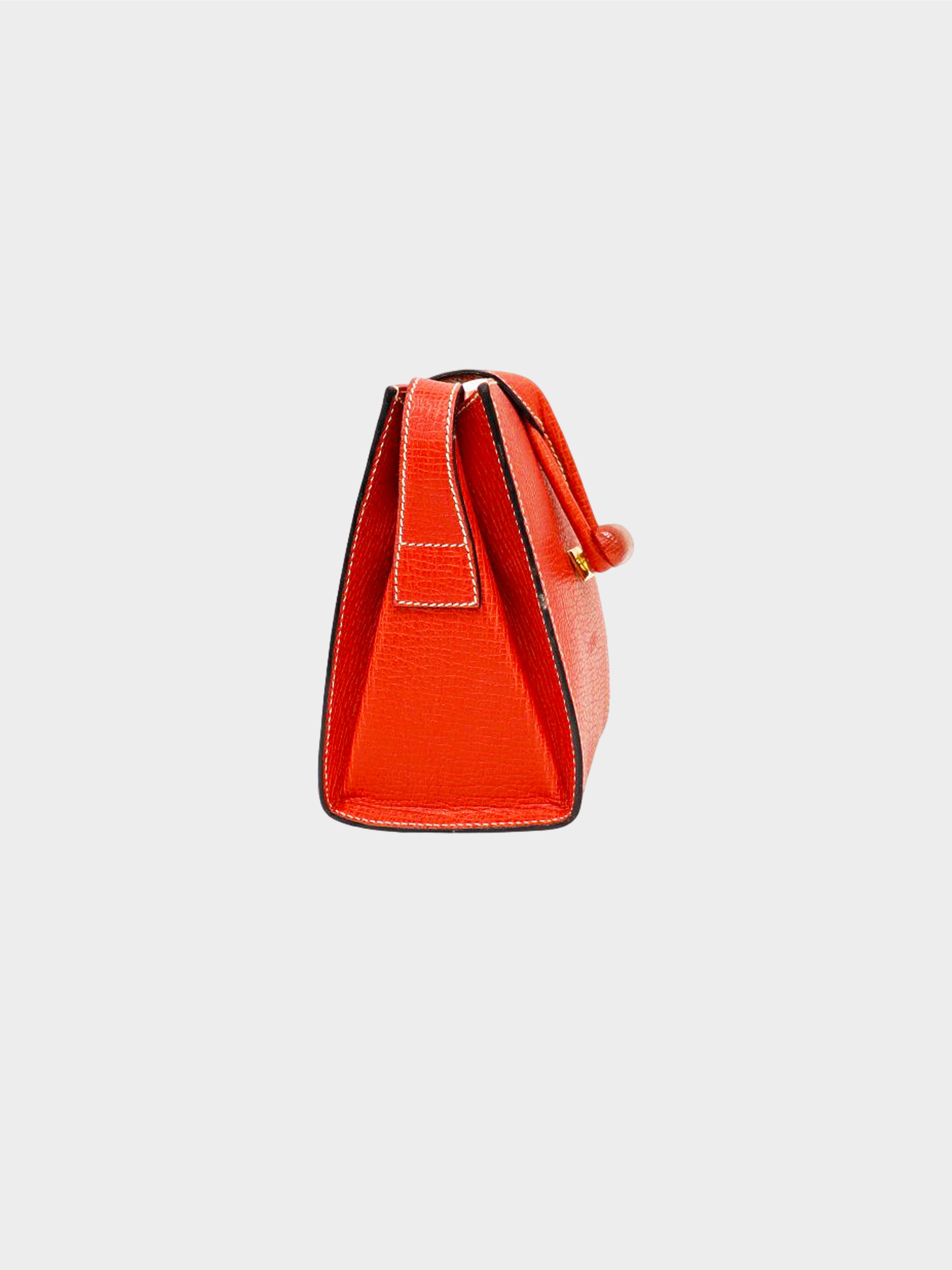 Loewe 2010s Red Mini Toggle Shoulder Bag