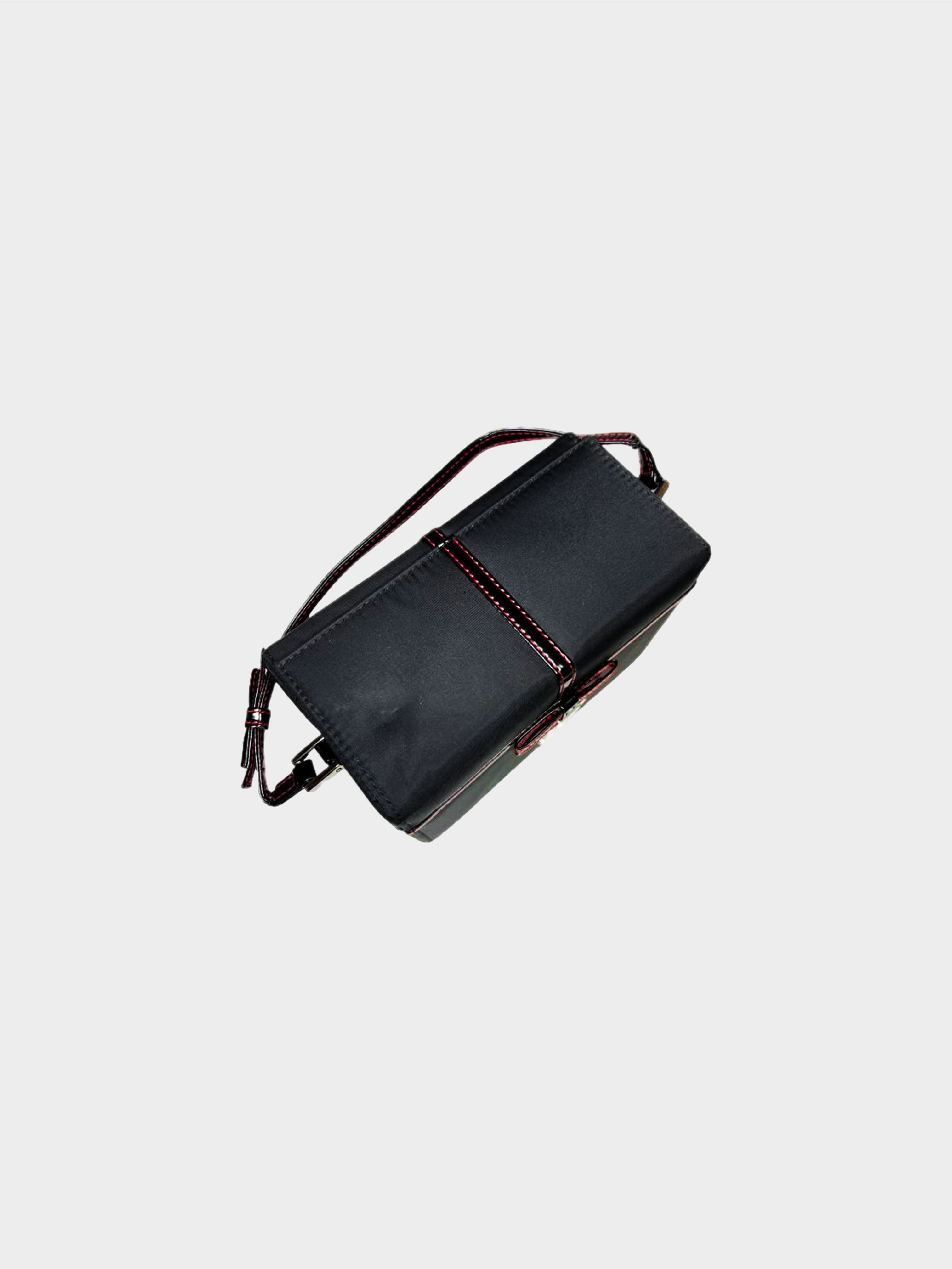 Christian Dior 2006 Black Ribbon Box Vanity Bag