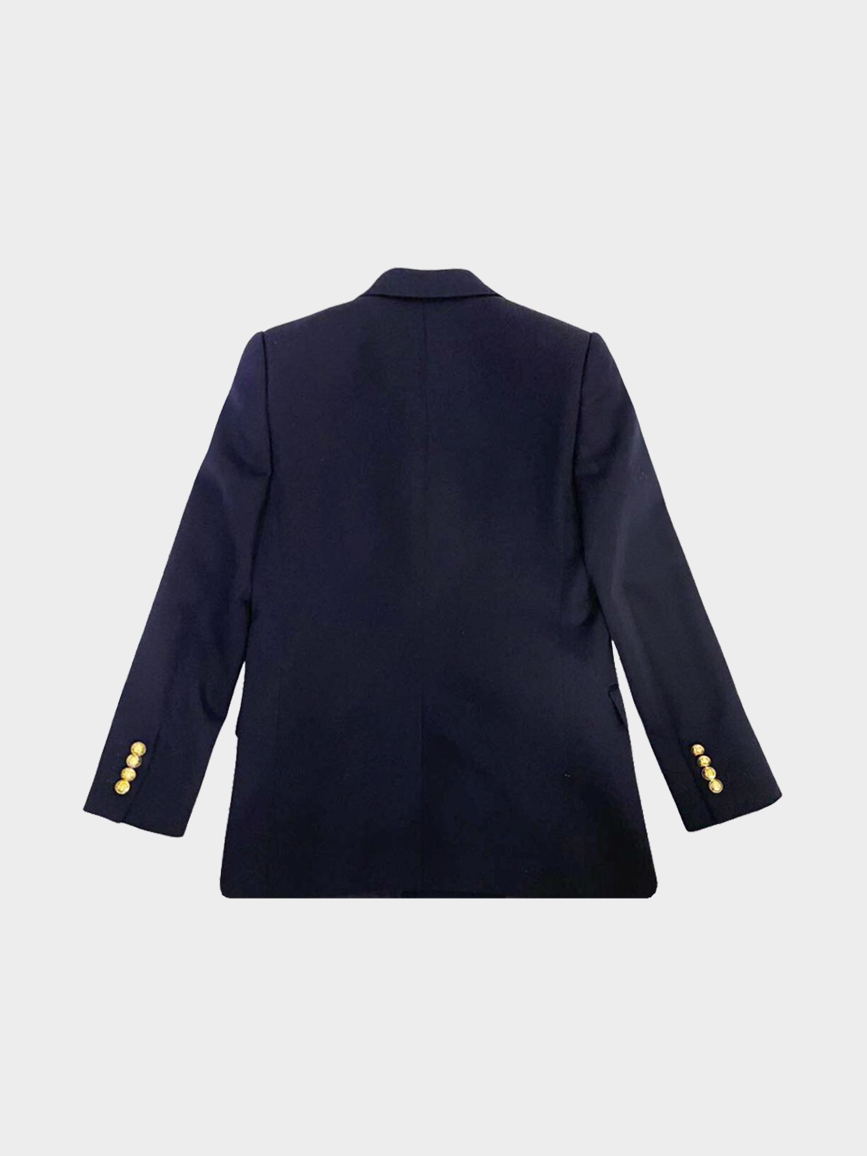 Celine 2020s Navy Double Breasted Long Jacket