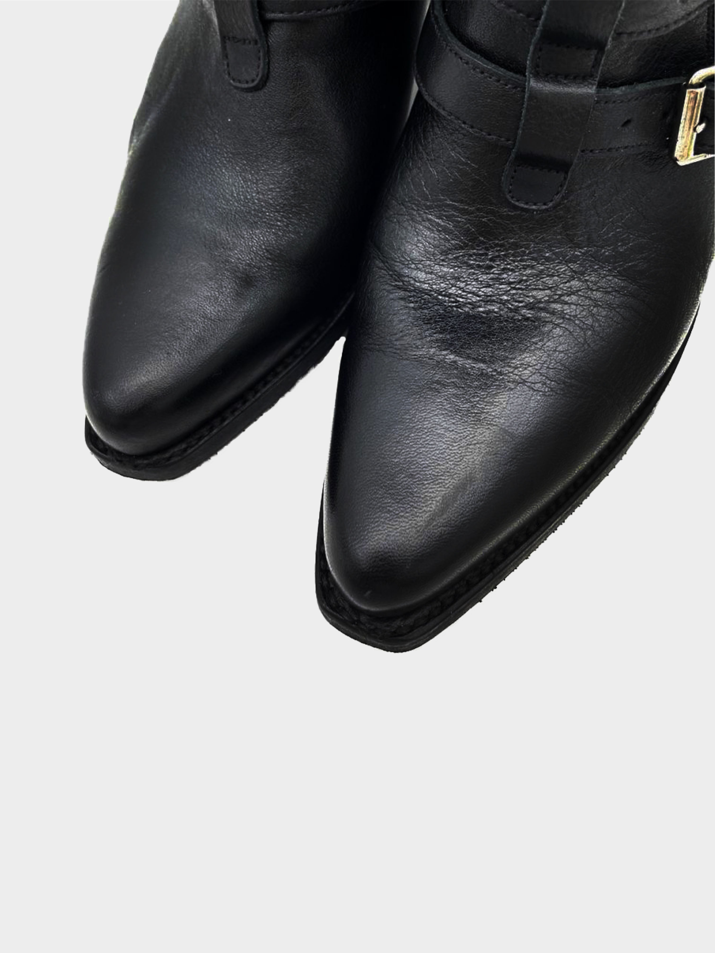 Celine SS 2019 Black Belted Ankle Boots