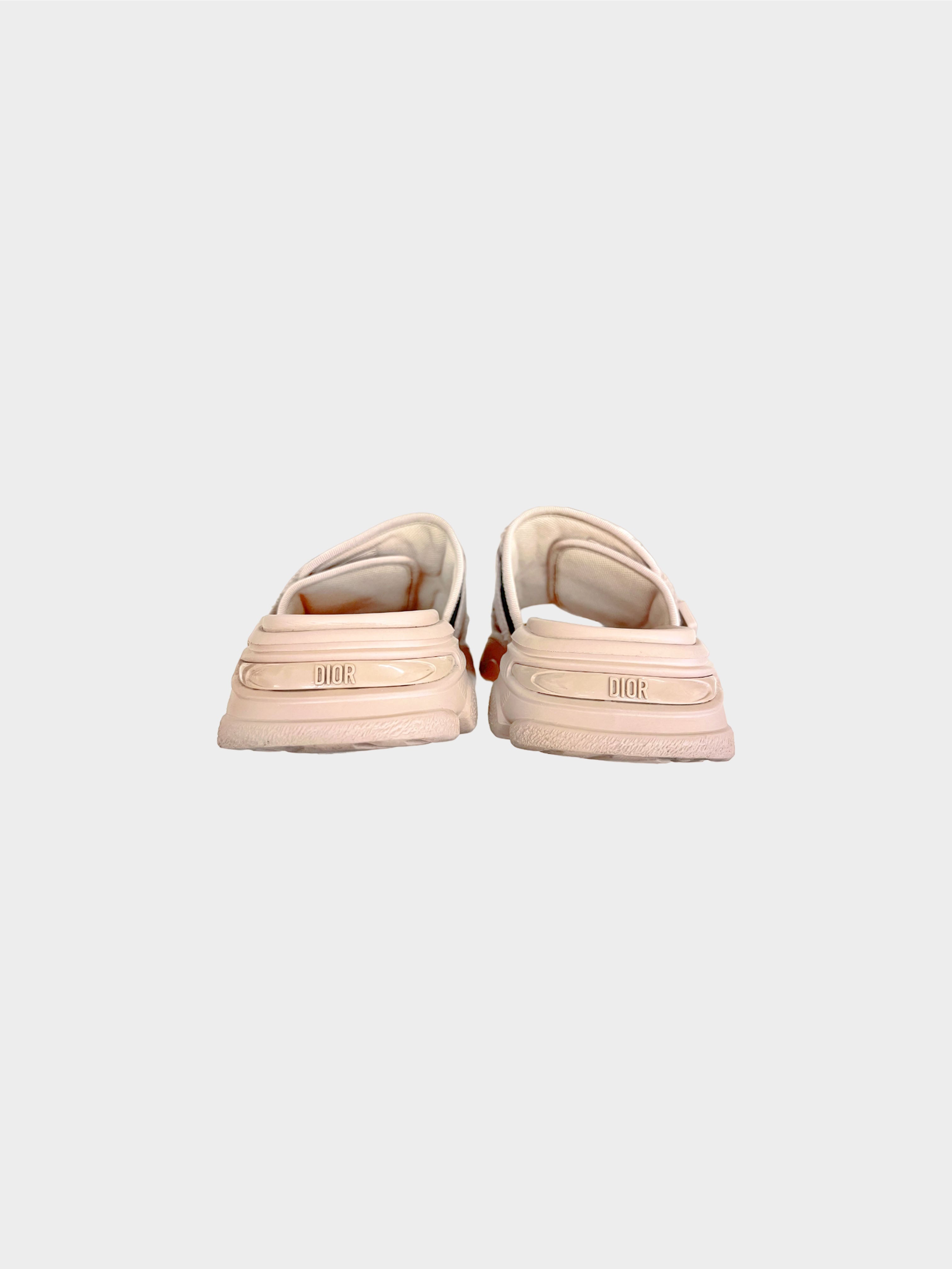 Christian Dior SS 2021 Beige D-Wander Slide Sandals