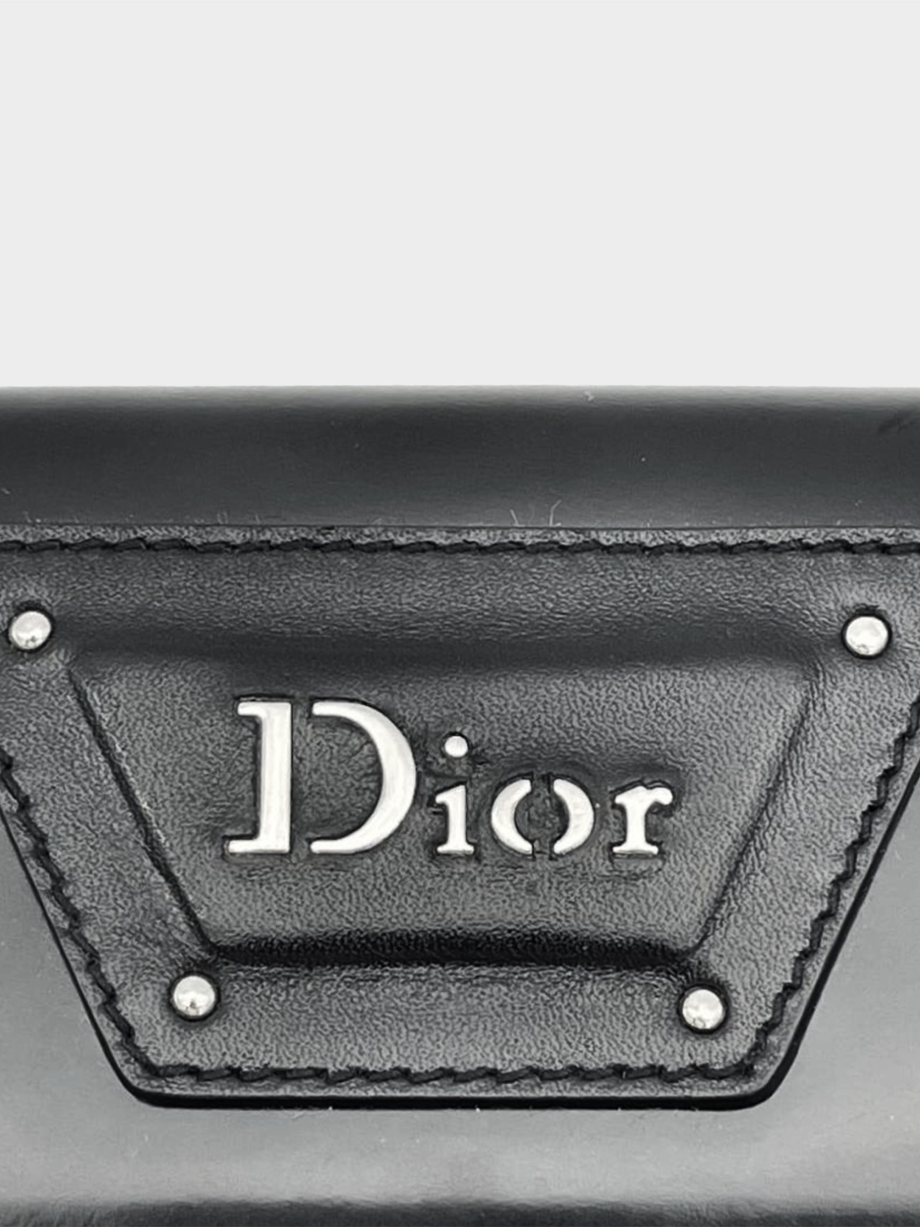 Christian Dior 2000s Hardcore Black Folio Wallet