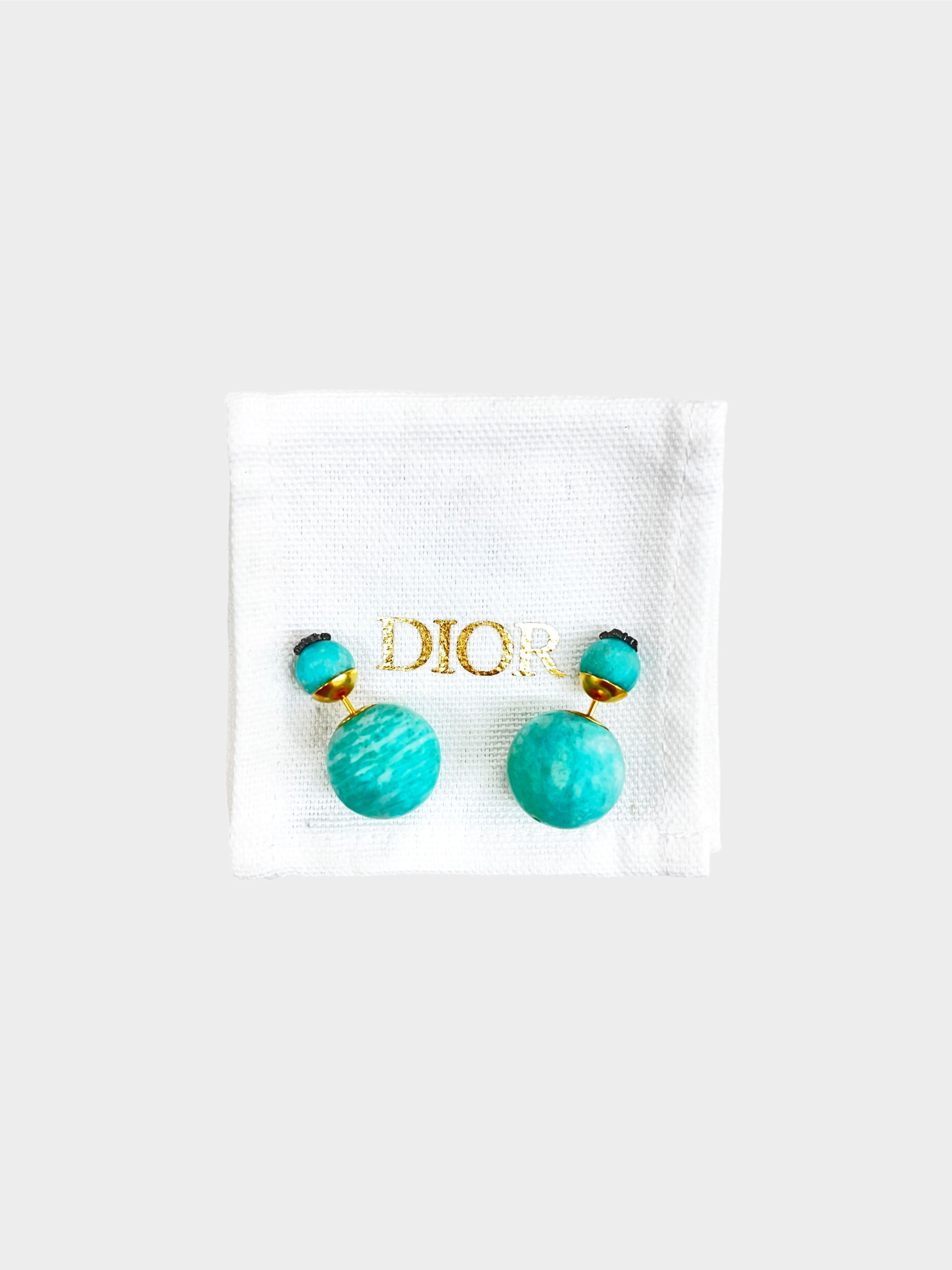 Christian Dior 2010s Tribales Star Turquoise Earrings