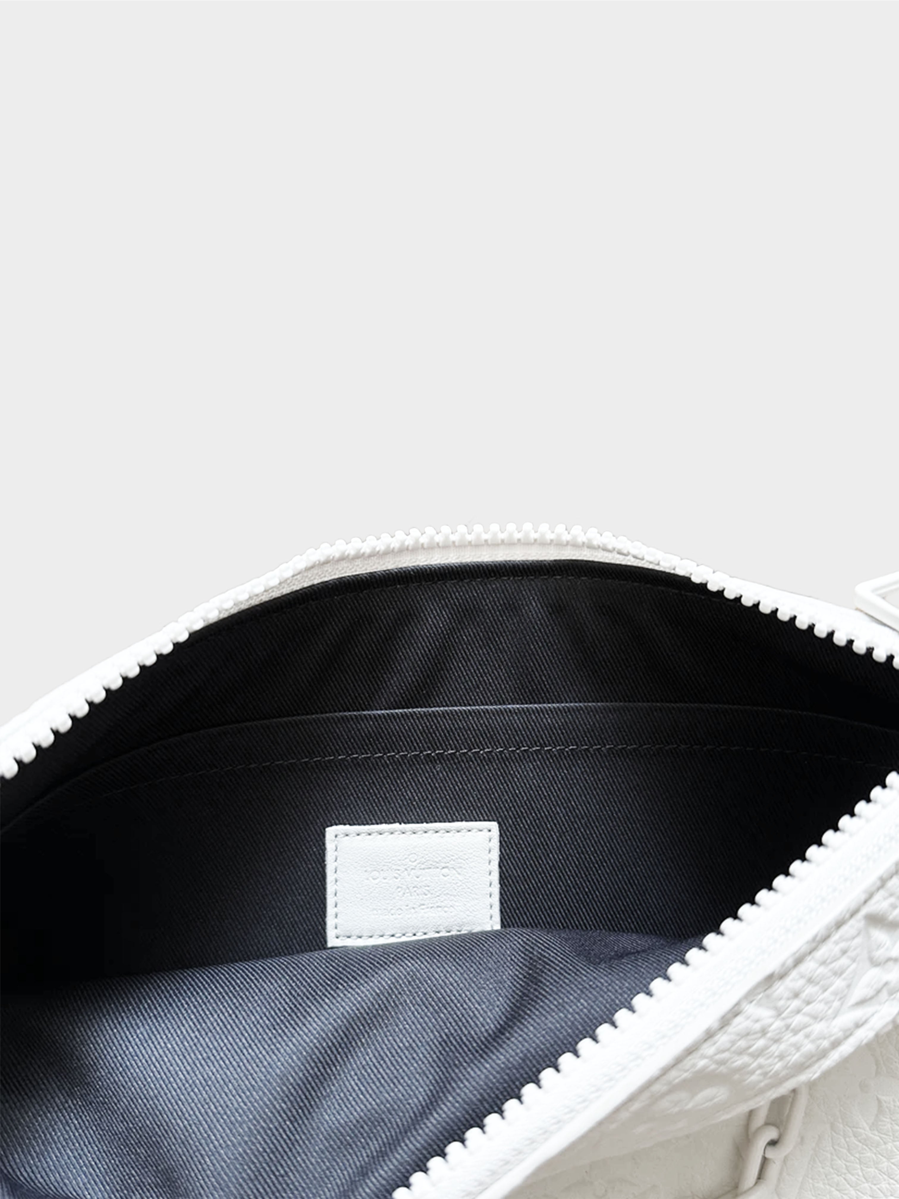 Louis Vuitton FW 2019 White Sample Monogram Leather Pochette
