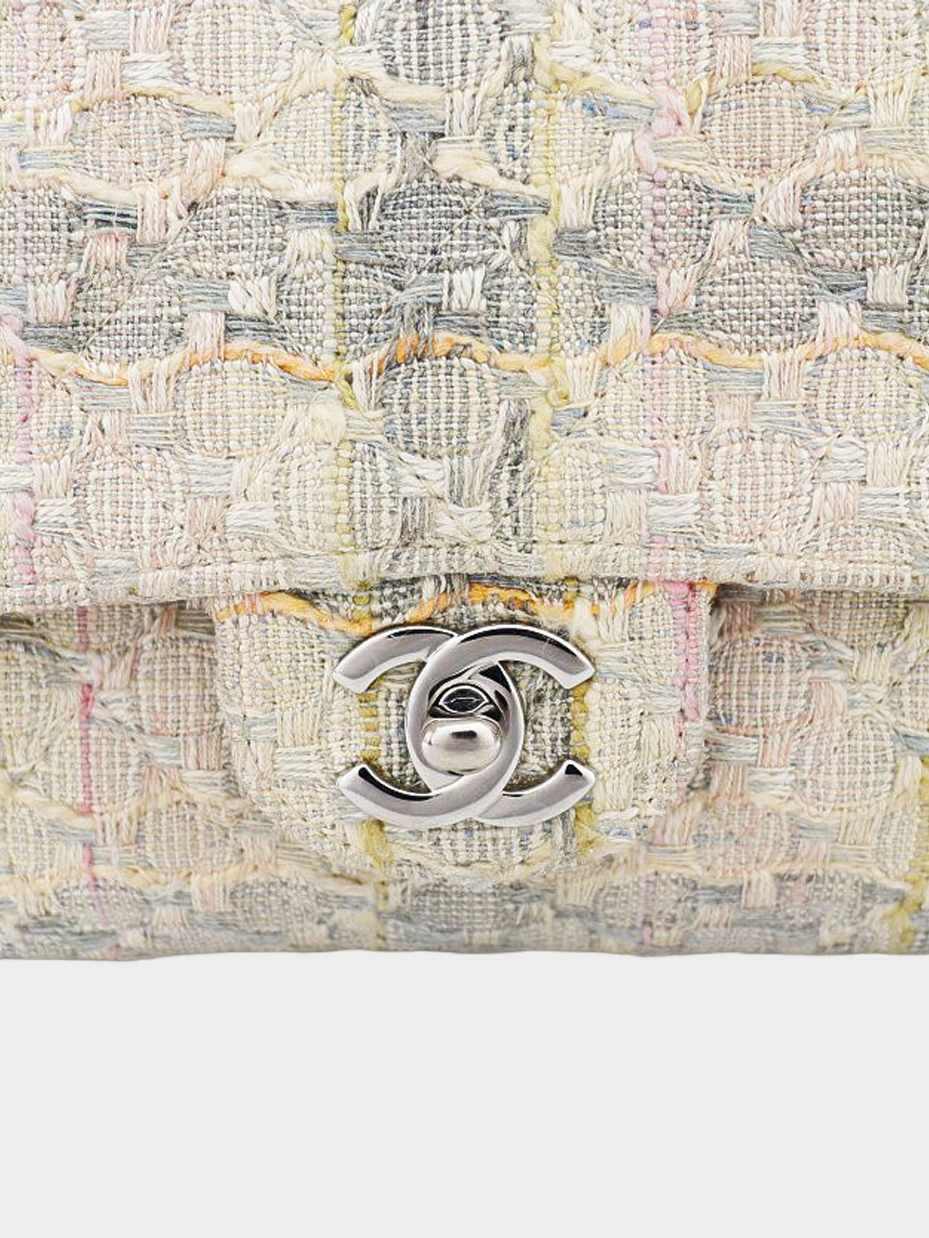 Chanel 2005-2006 Multicolor Tweed Quilted Flap Bag