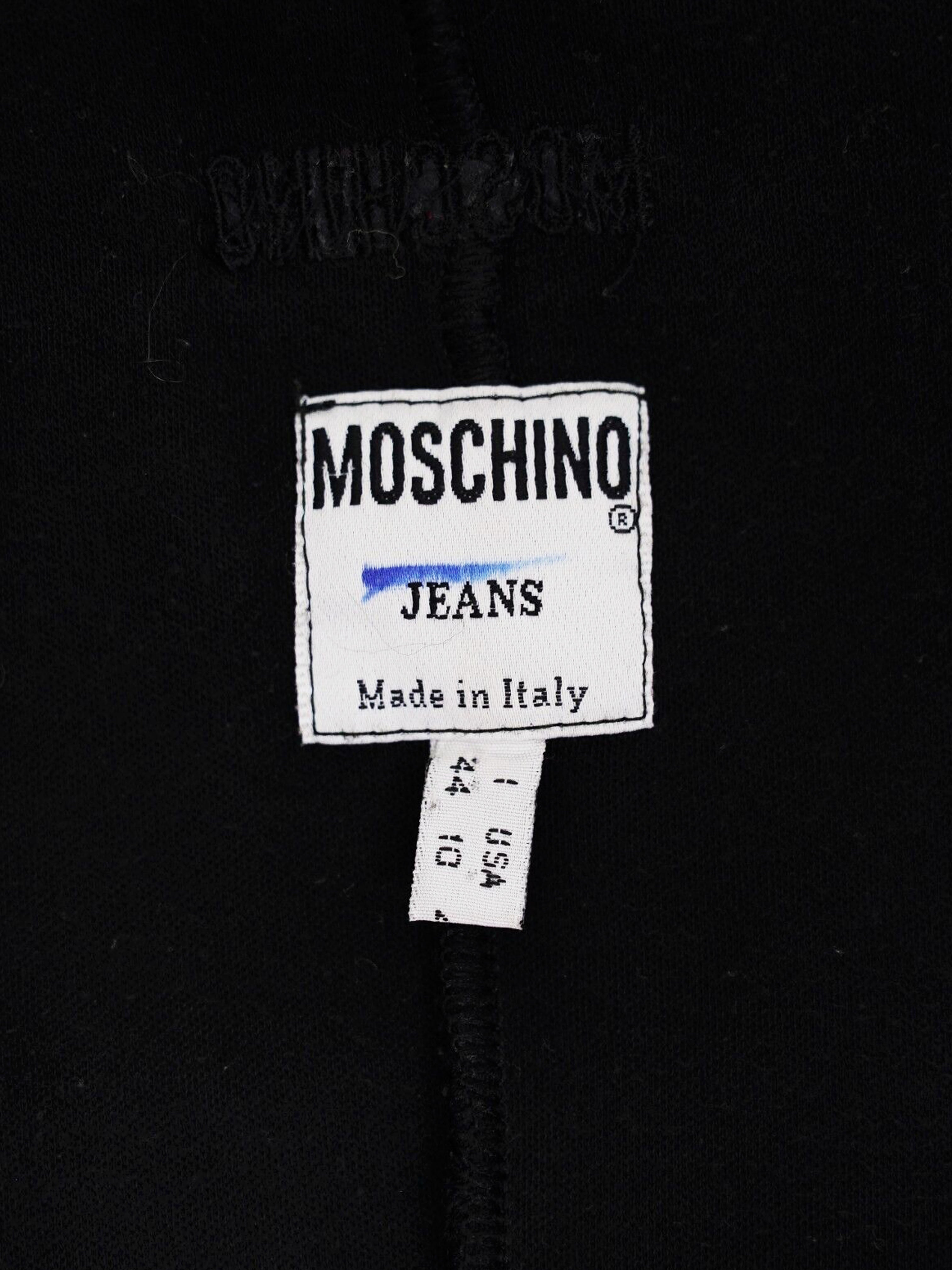 Moschino Jeans 1990s "The Nanny" Black and White Mini Dress