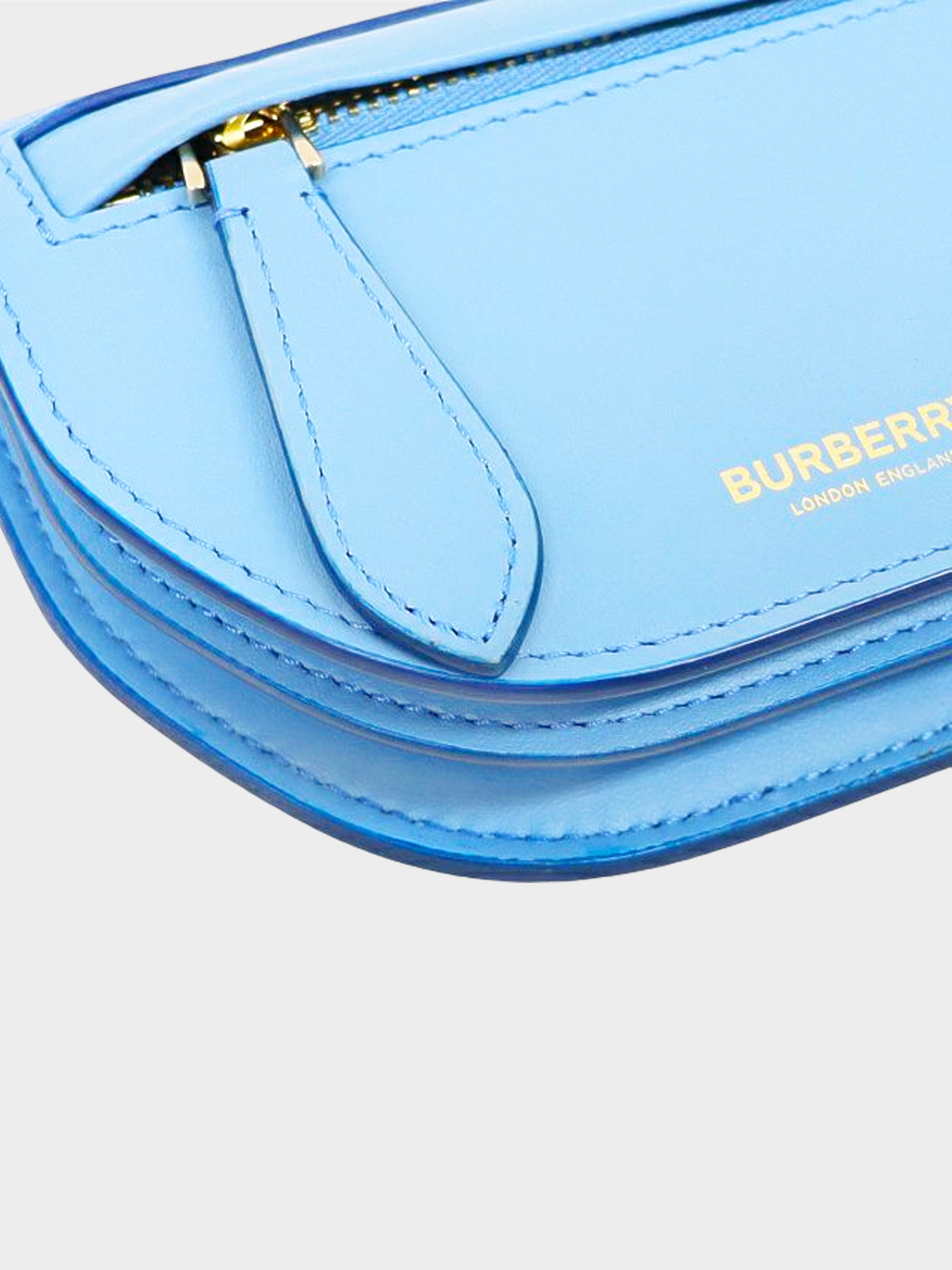 Burberry 2010s Light Blue Micro Olympia Bag