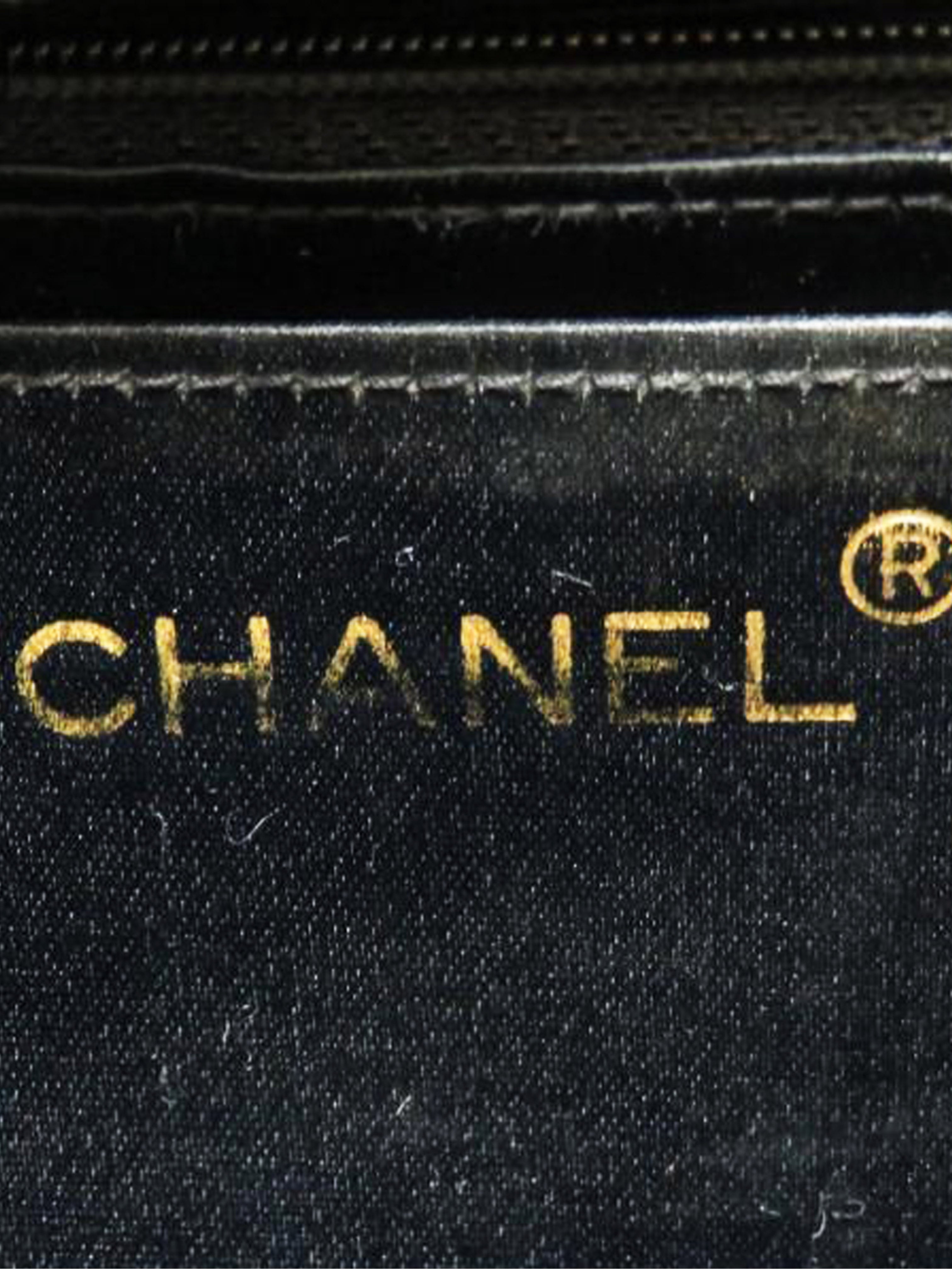 Chanel 2000s Rare Black Satin Gold Handle Turn Lock Bag